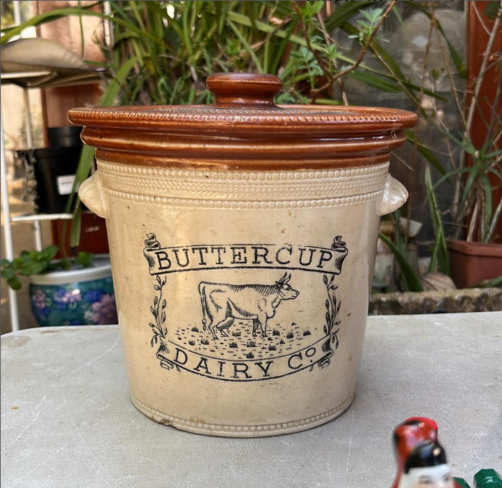 100-year-old vintage butter crock found at a Johannesburg market — Shift2ThriftVintage"