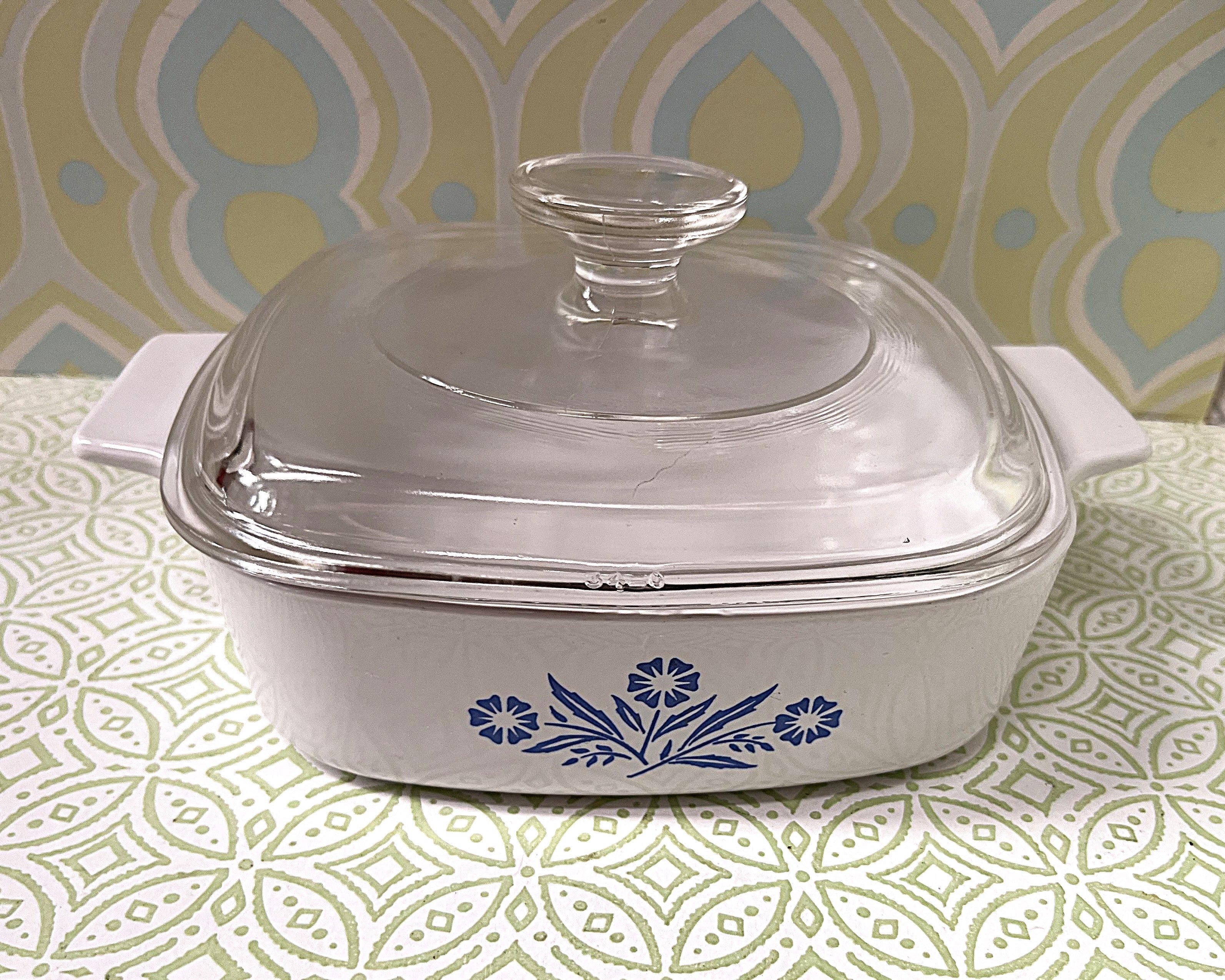 CorningWare: Blue Cornflower: A-1-B Lidded Casserole