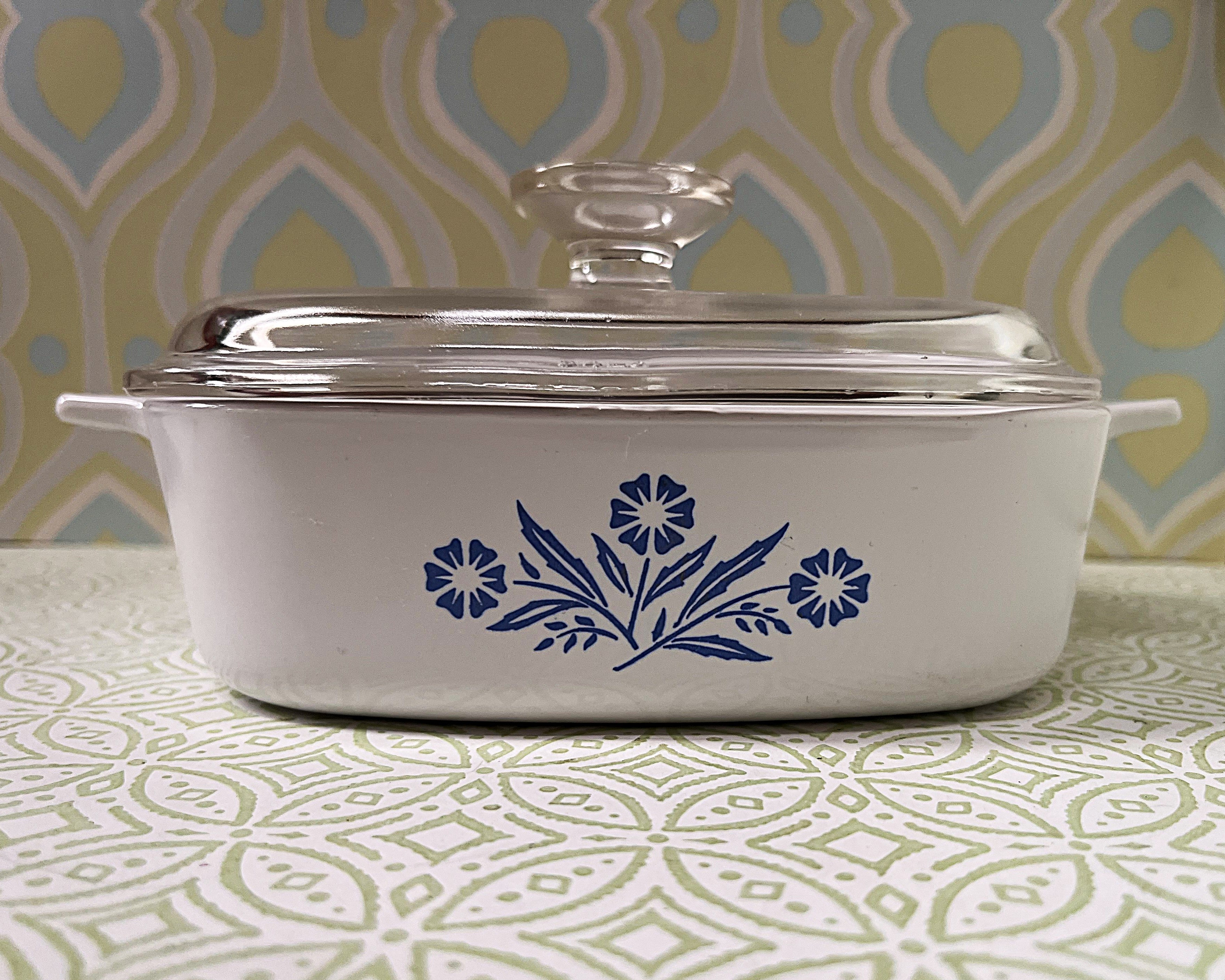 CorningWare: Blue Cornflower: A-1-B Lidded Casserole