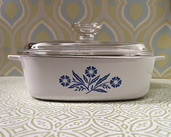 CorningWare: Blue Cornflower: A-1-B Lidded Casserole