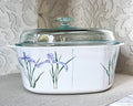 CorningWare: Purple Shadow Iris: A-5-B Lidded Casserole