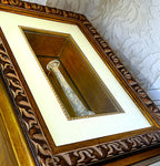 Antiquities: Framed Blown Glass Unguentarium, Attributed Roman c.1st–3rd Century AD