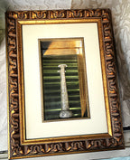 Antiquities: Framed Blown Glass Unguentarium, Attributed Roman c.1st–3rd Century AD