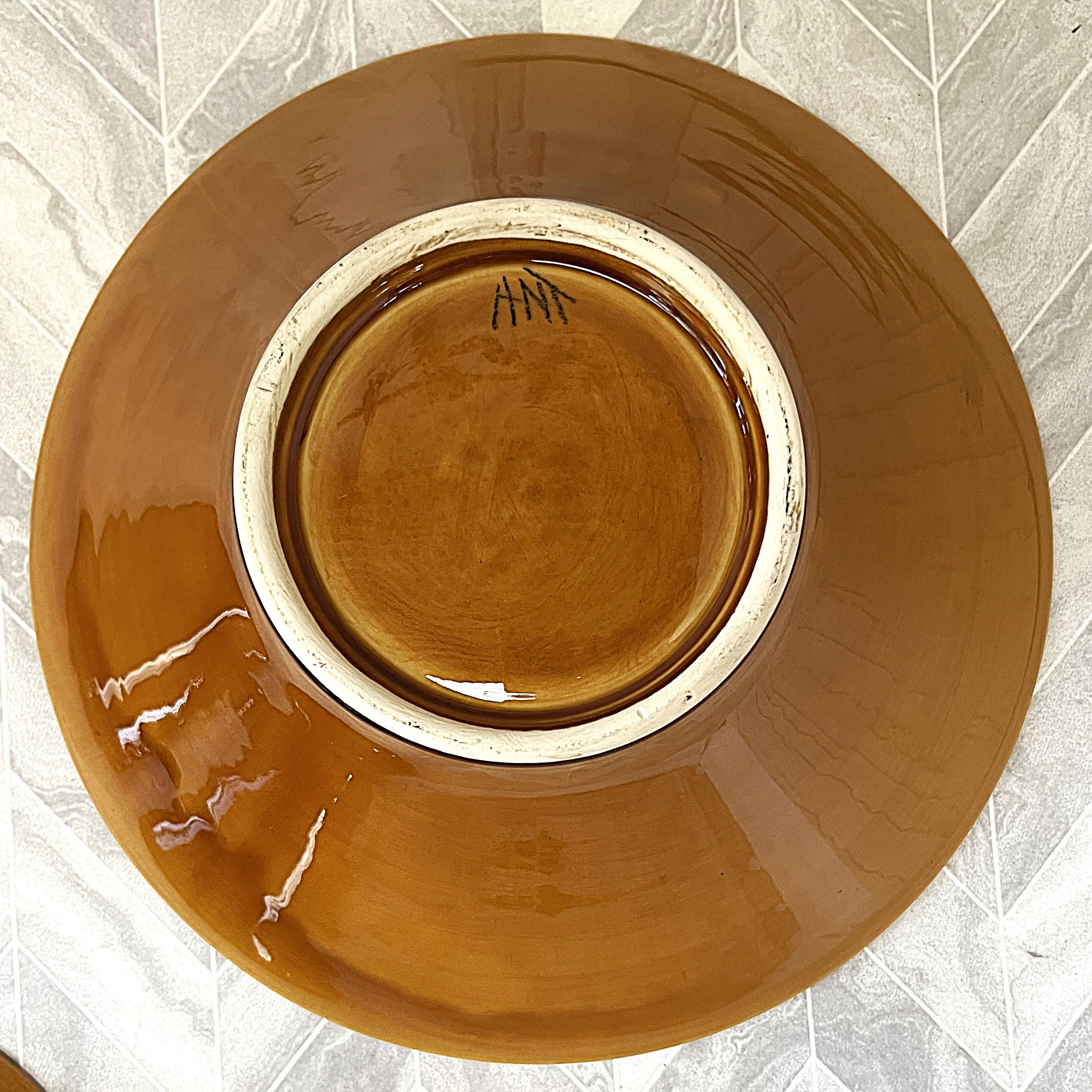 Master Potter: Anthony Shapiro - Signed Studio Pottery Salad Set