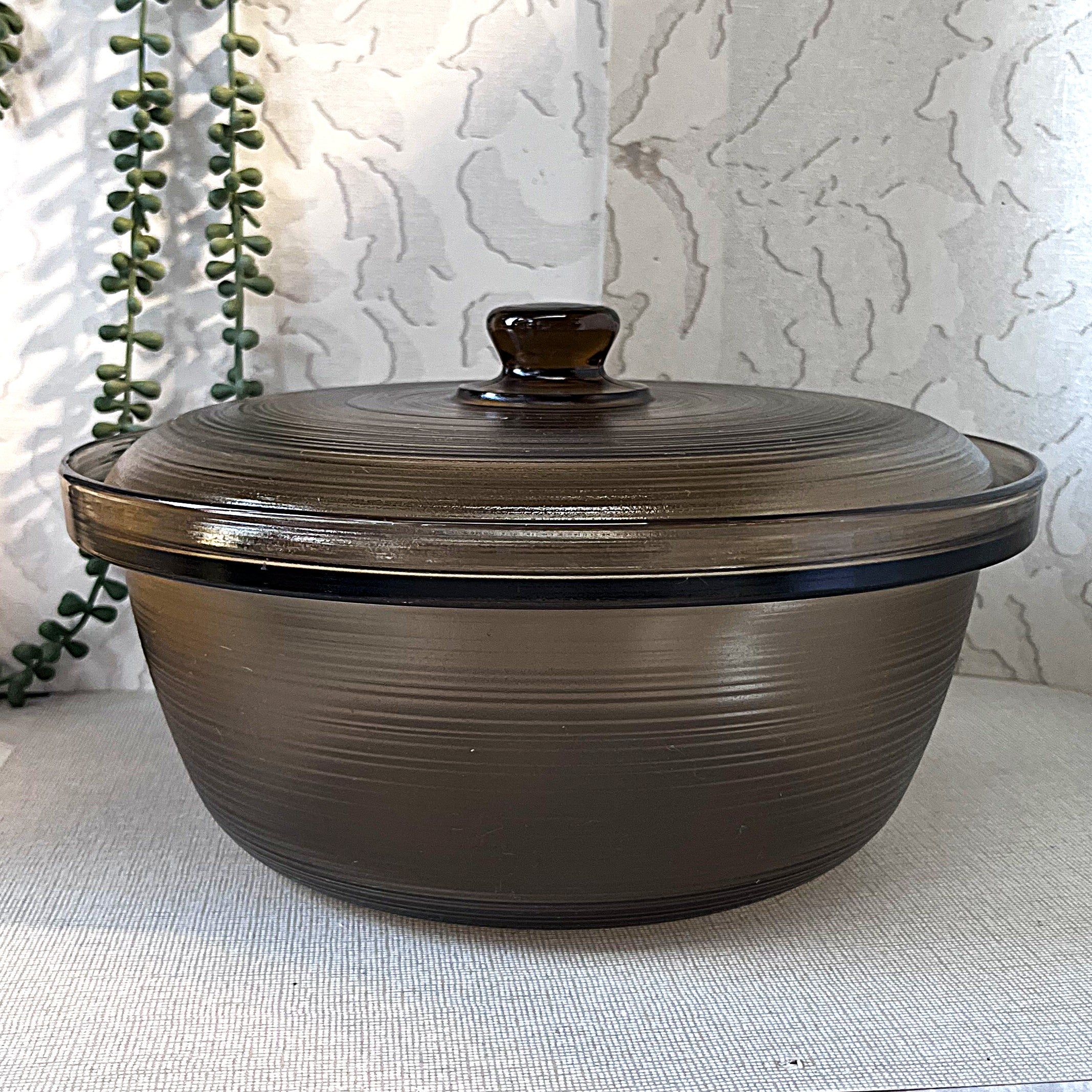 Arcopal: Smoked Glass: Lidded Casserole 3.8L
