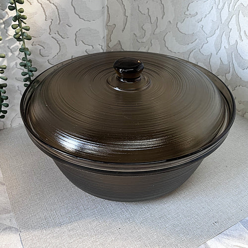 Arcopal: Smoked Glass: Lidded Casserole 3.8L