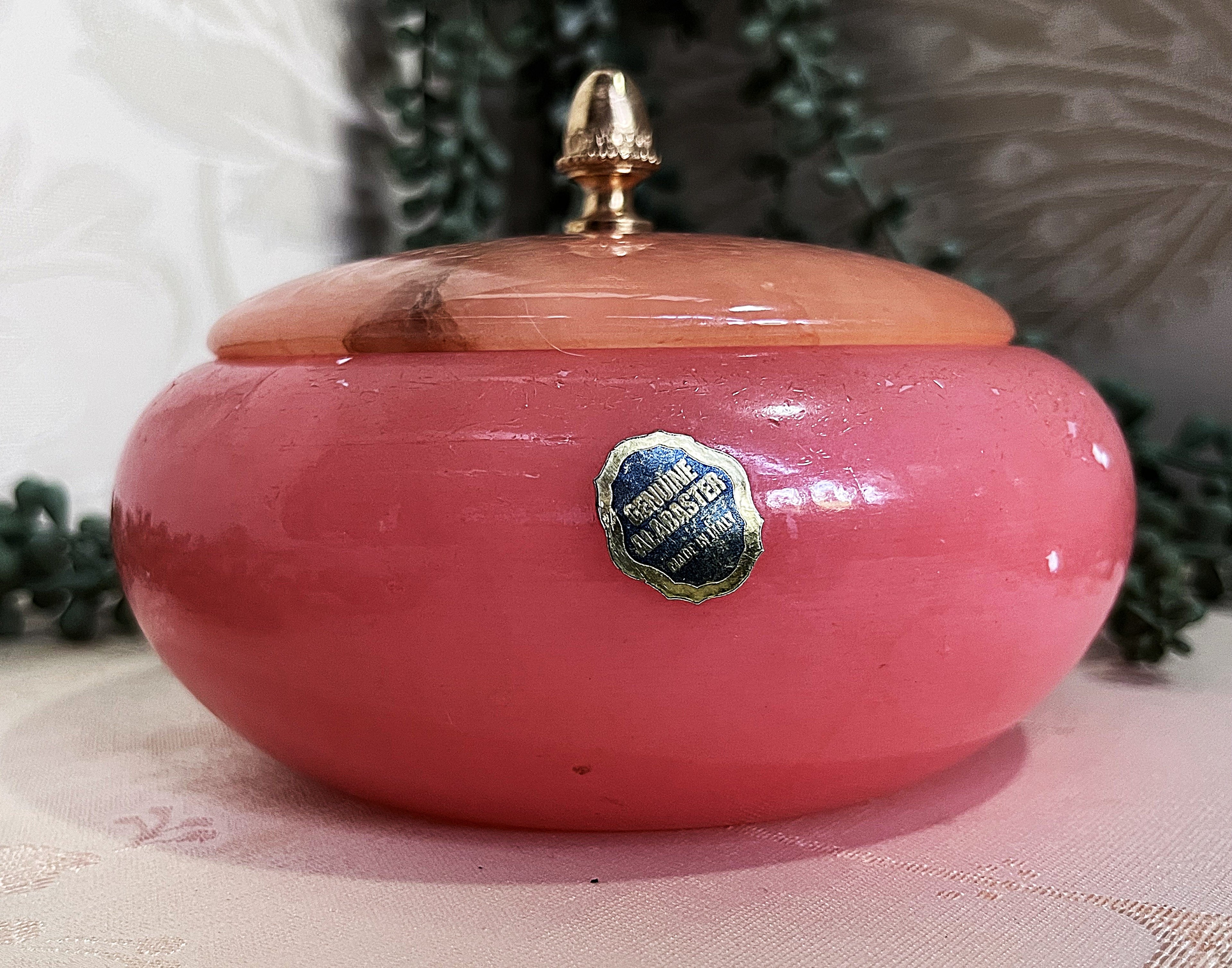Vanity Jar: Alabaster Vanity Jar