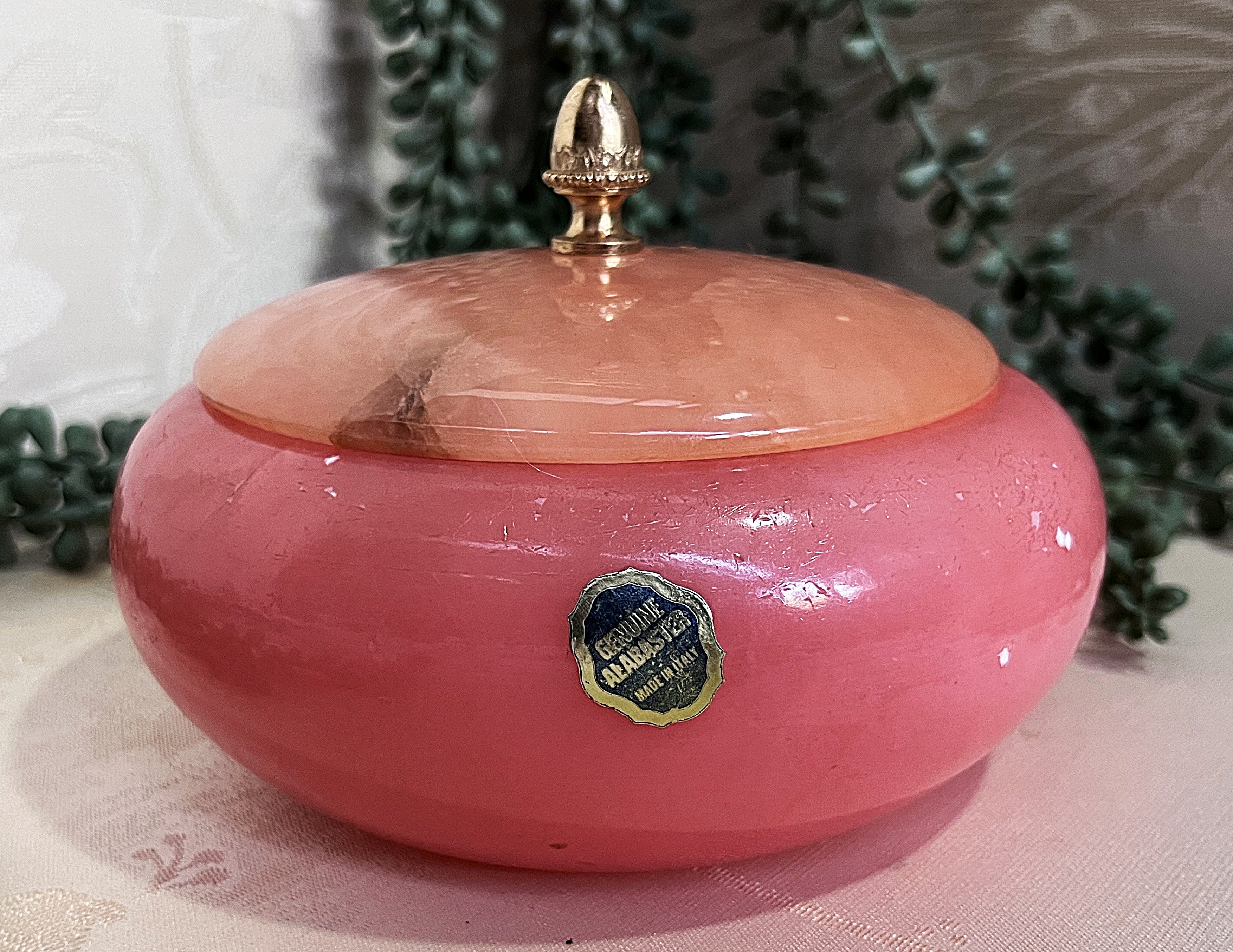 Vanity Jar: Alabaster Vanity Jar