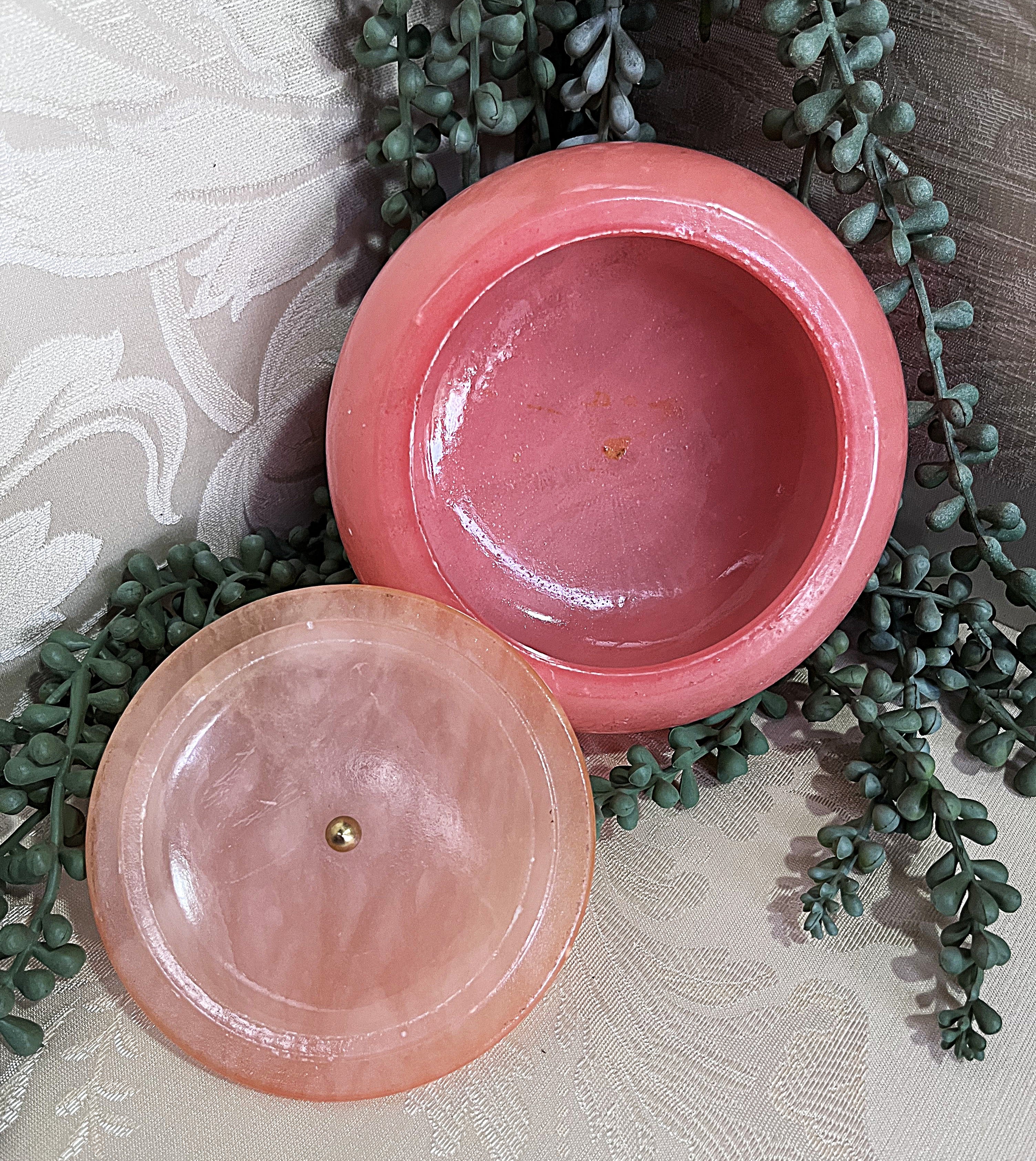 Vanity Jar: Alabaster Vanity Jar