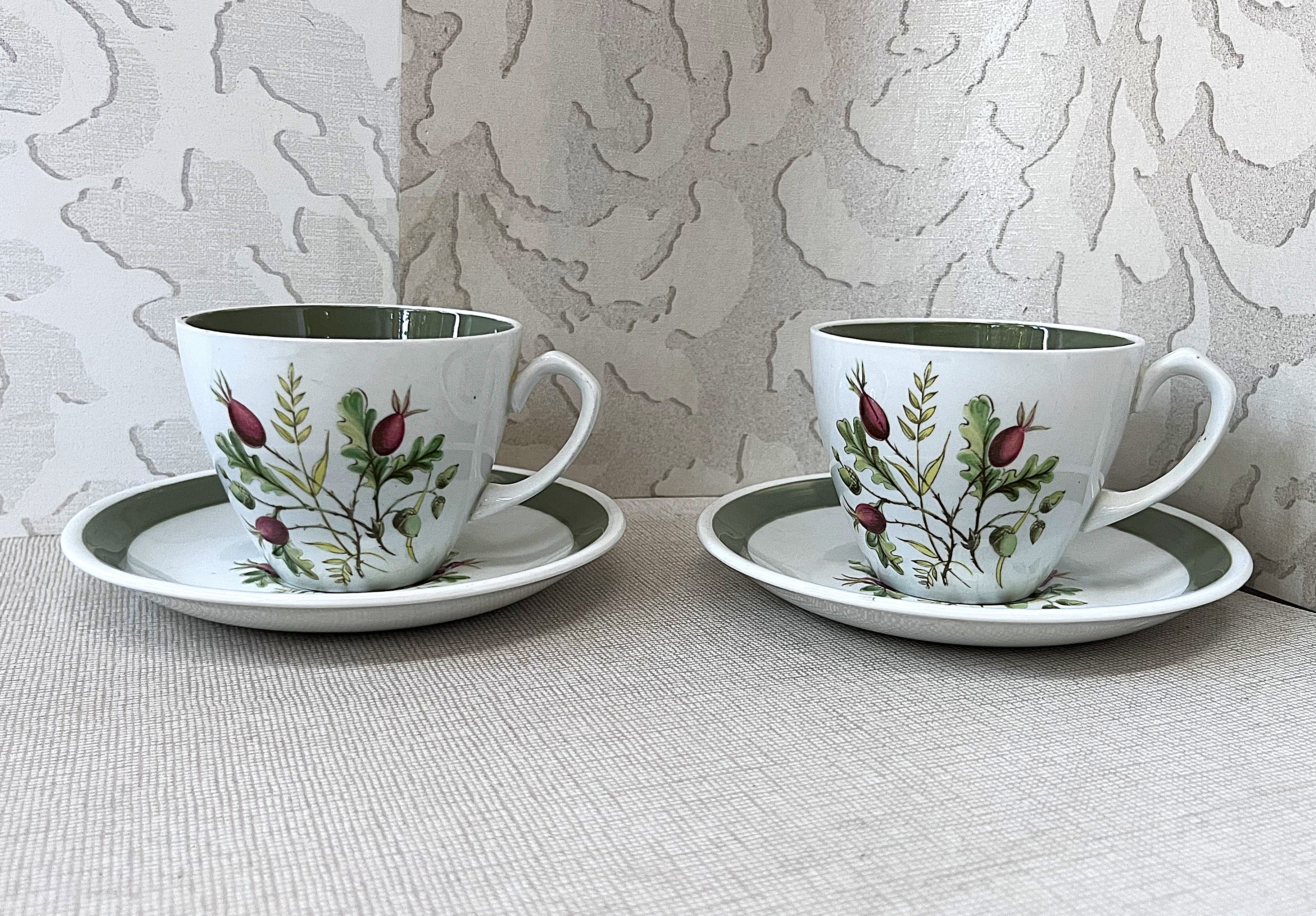 High Tea: Alfred Meakin Autumn Rose Teacup Duos, 2