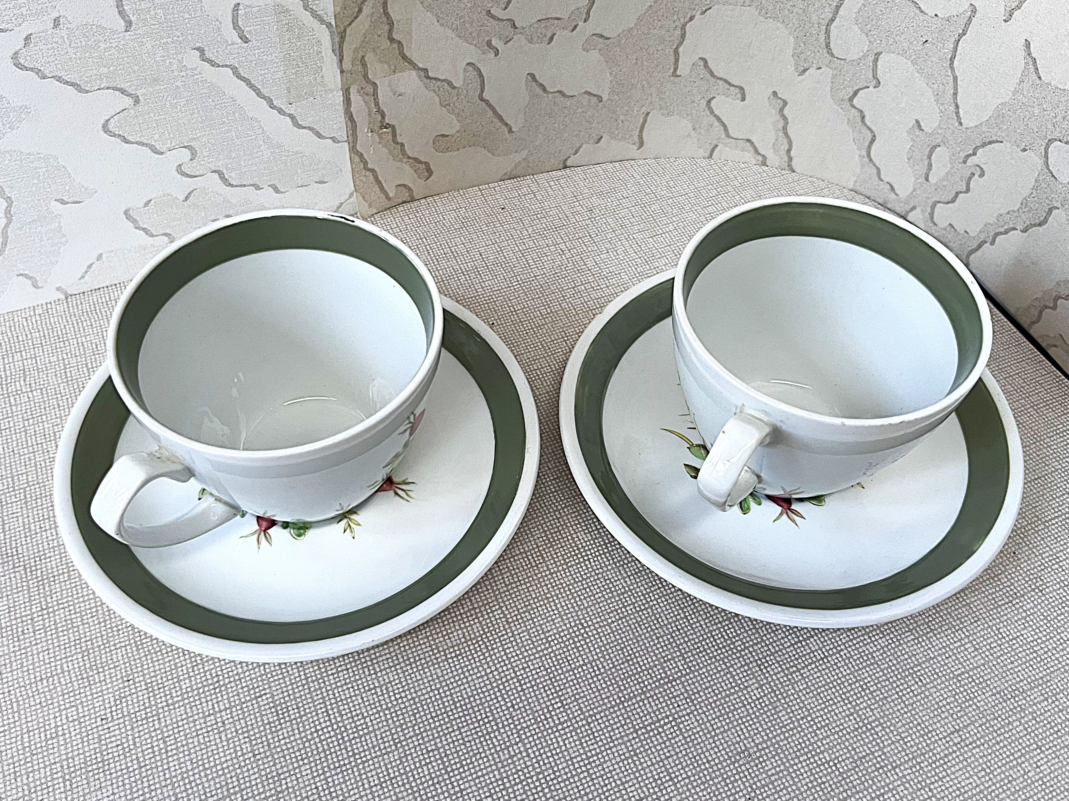 High Tea: Alfred Meakin Autumn Rose Teacup Duos, 2