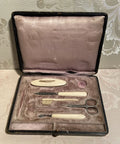 Manicure Set: Antique 1900's Bone, 5