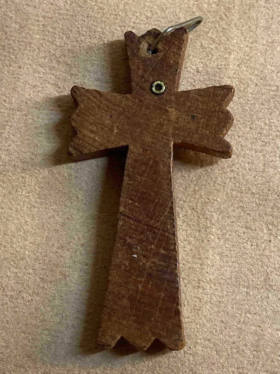 Spiritual Artifacts: Antique 1920s French Monk Rosary Crucifix