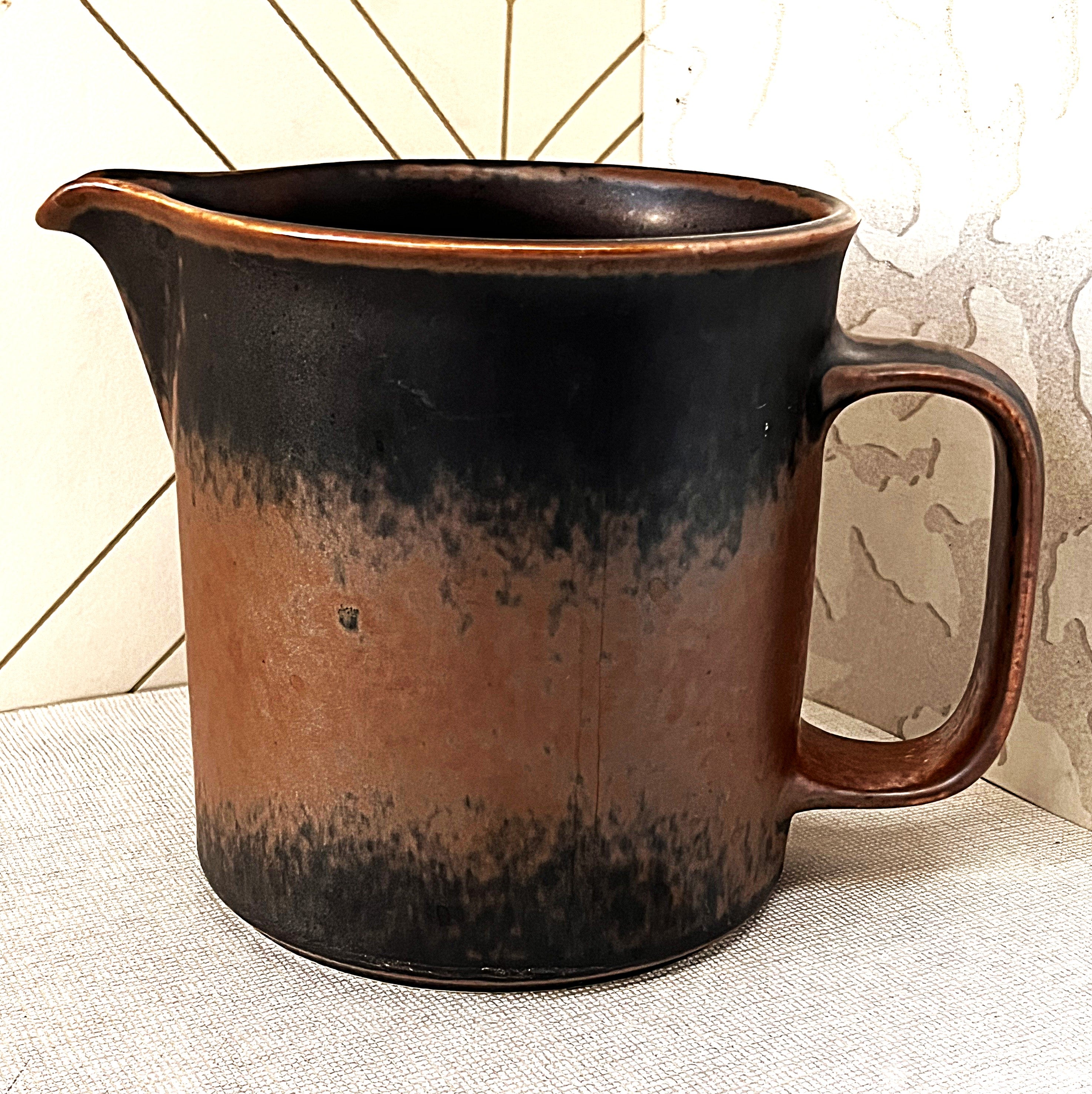 Tableware: Arabia Finland Ruska Stoneware Pitcher