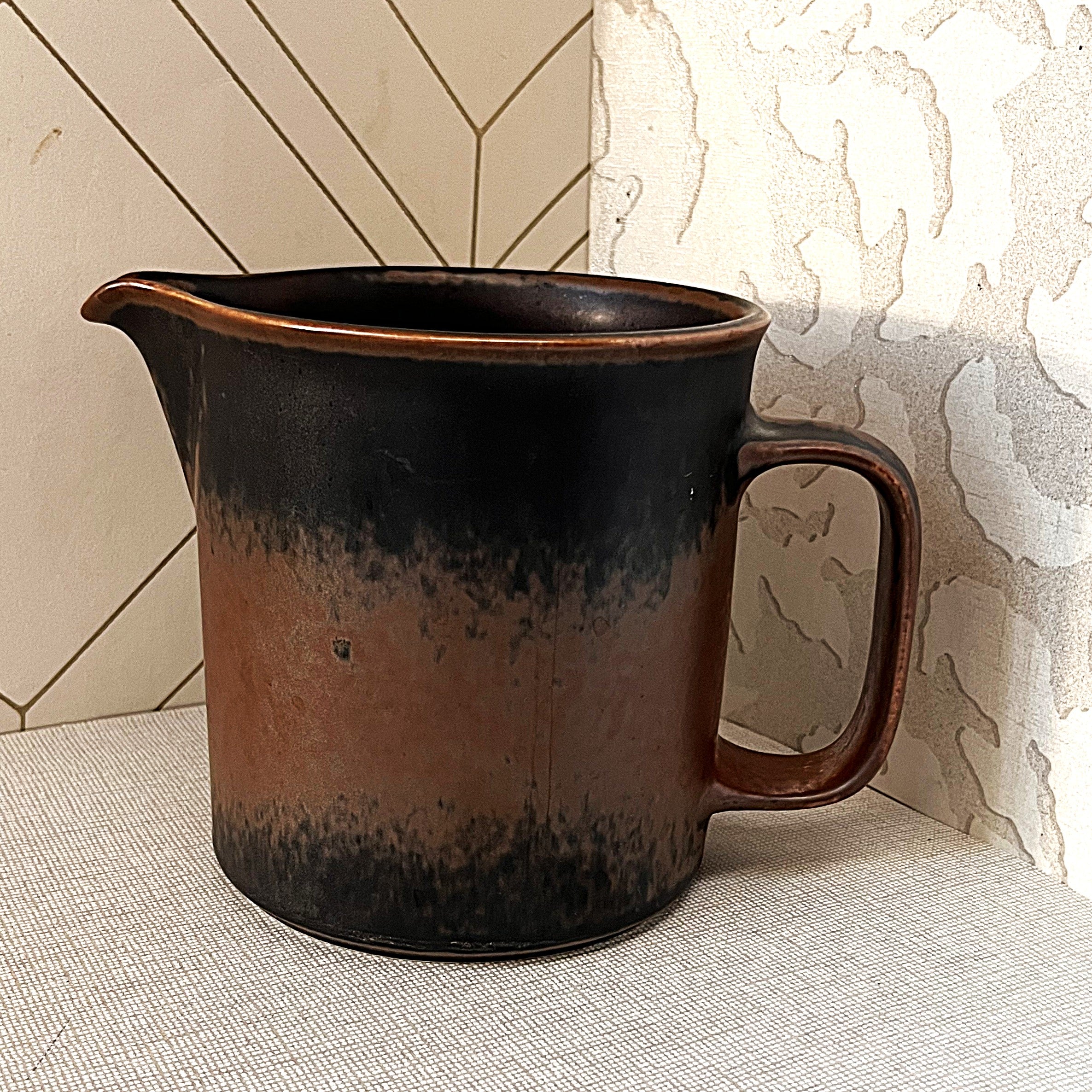 Tableware: Arabia Finland Ruska Stoneware Pitcher