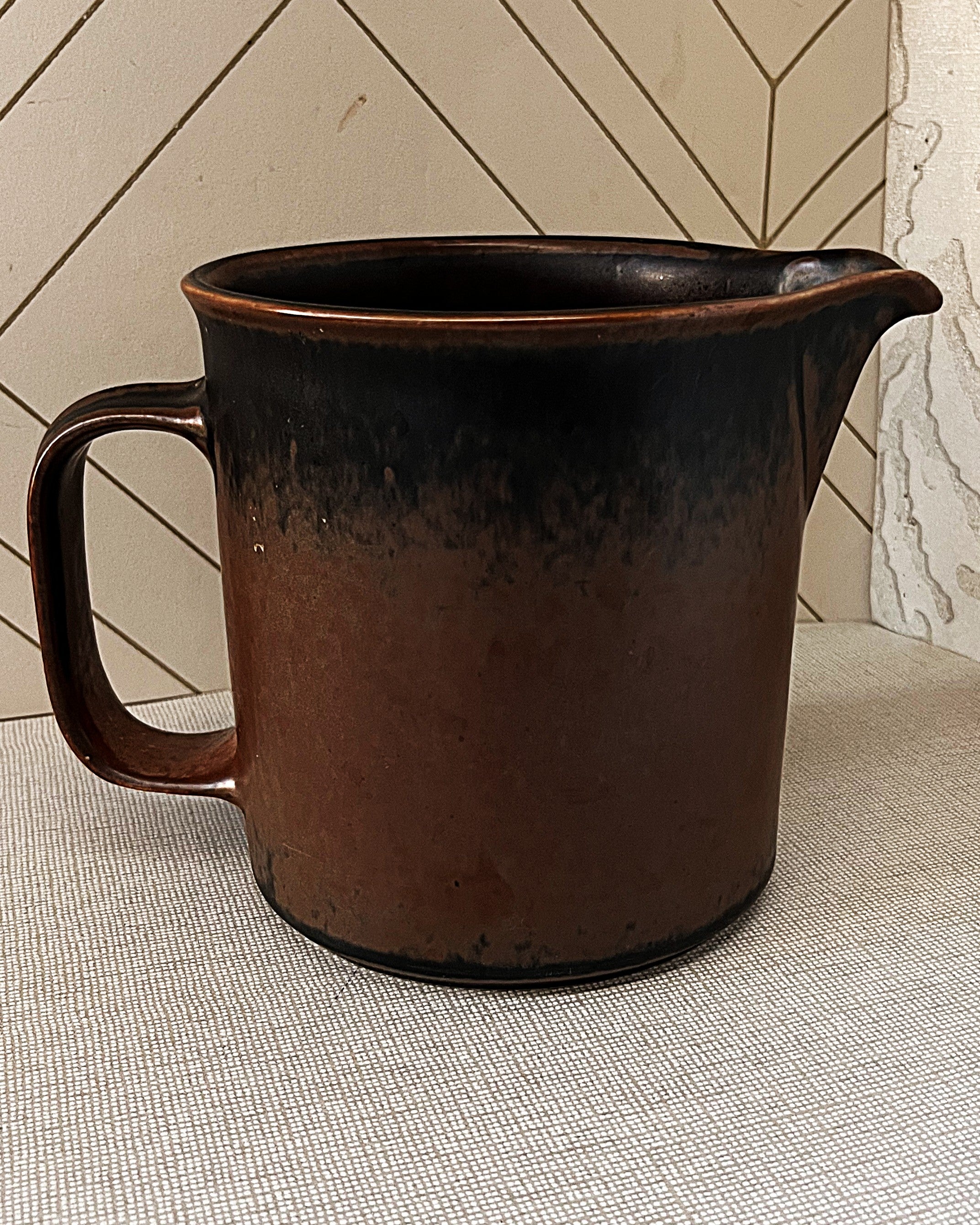 Tableware: Arabia Finland Ruska Stoneware Pitcher
