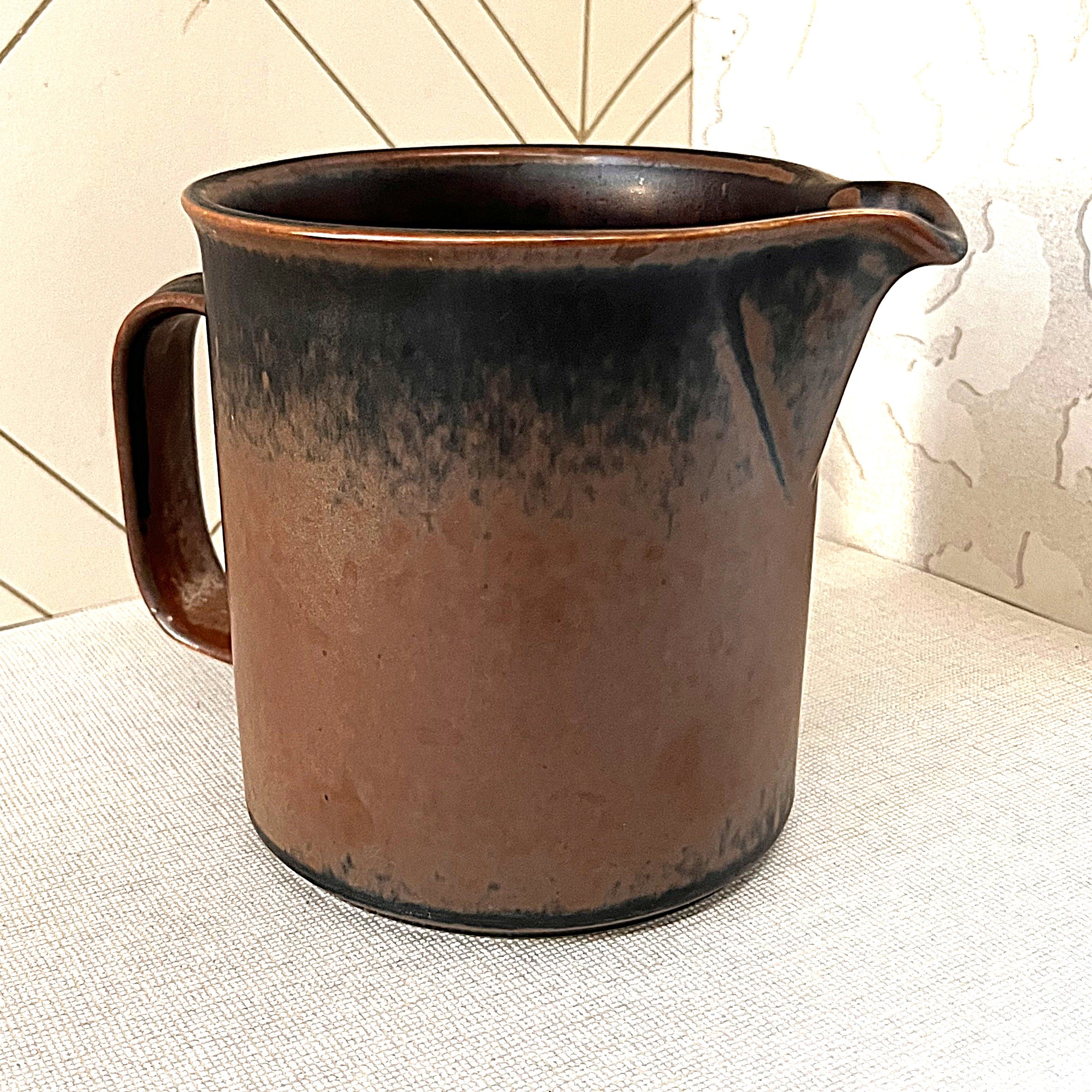 Tableware: Arabia Finland Ruska Stoneware Pitcher