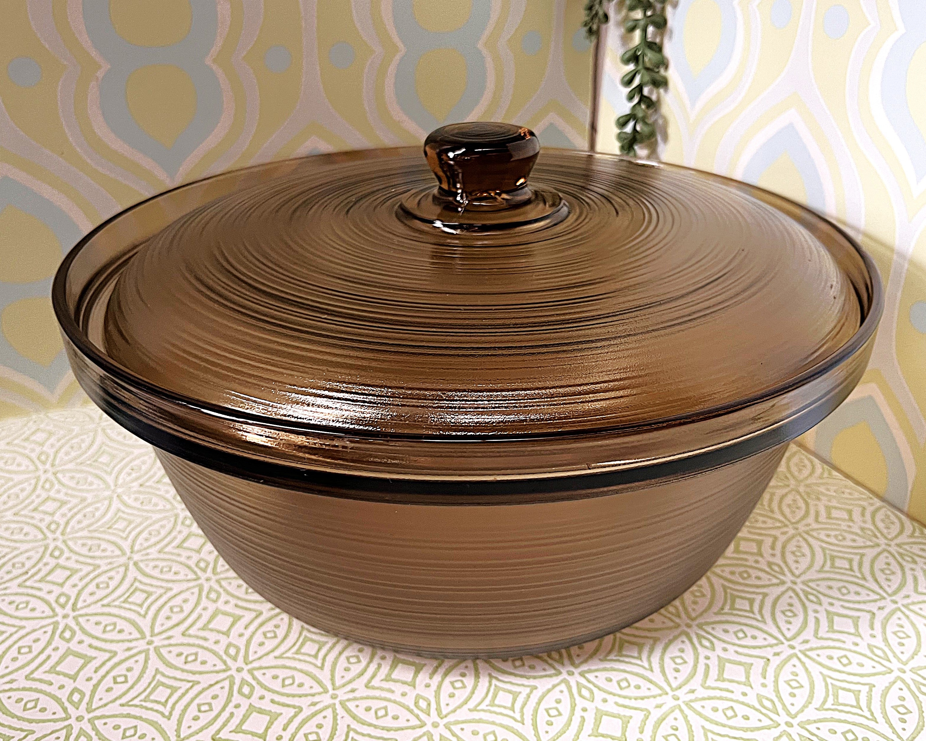 Arcopal: Smoked Glass: Lidded Casserole 3.8L