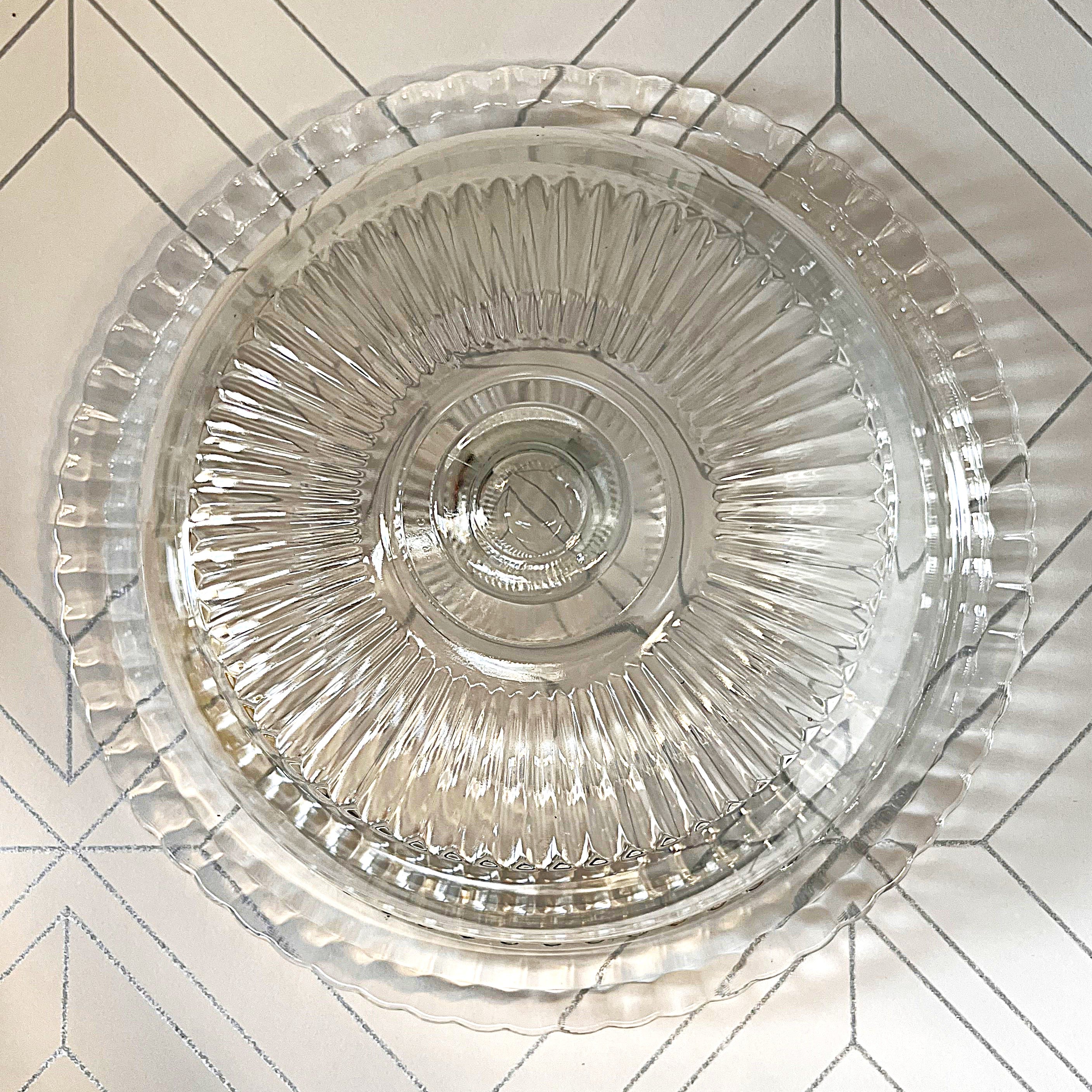 Arcoroc: Large Cake Dome with Matching Platter