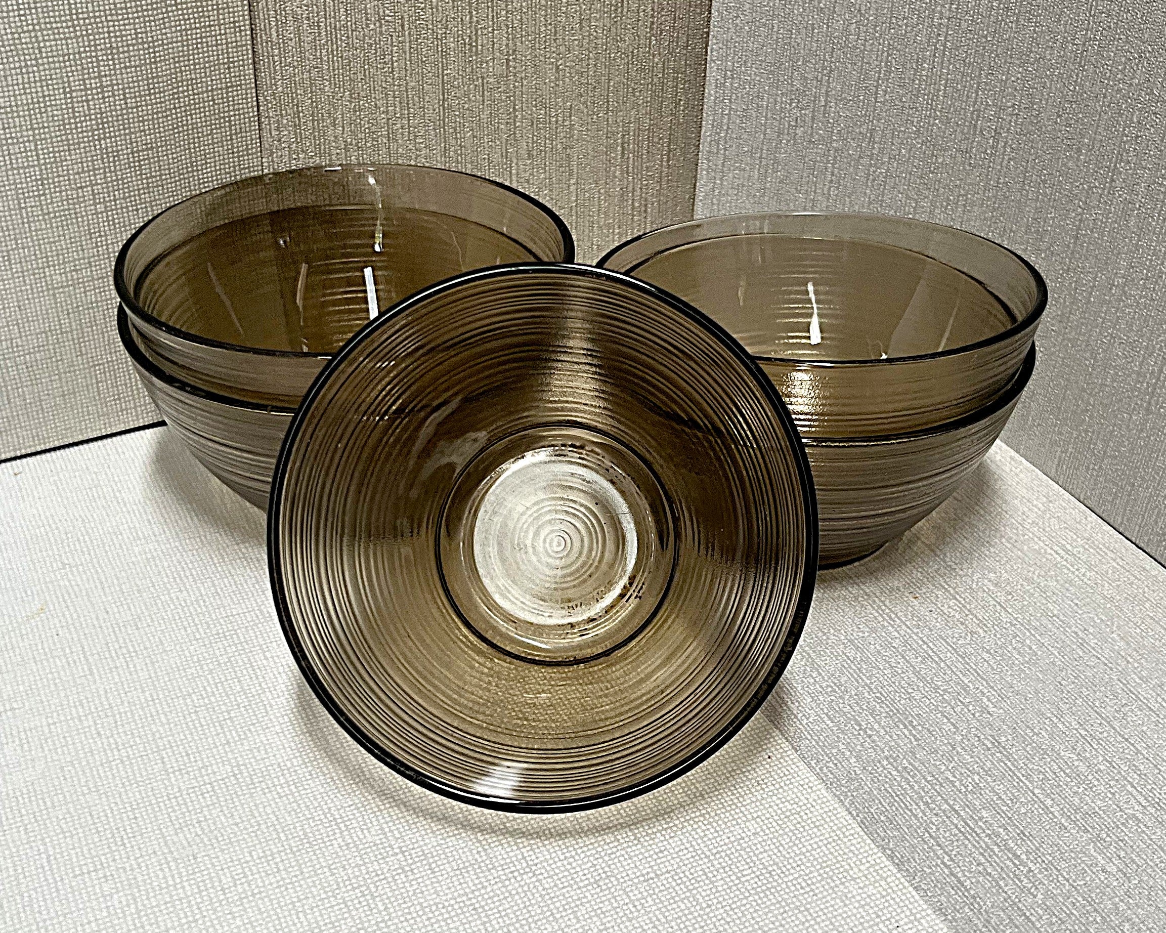 Arcoroc: Smoked Glass Beehive Bowls