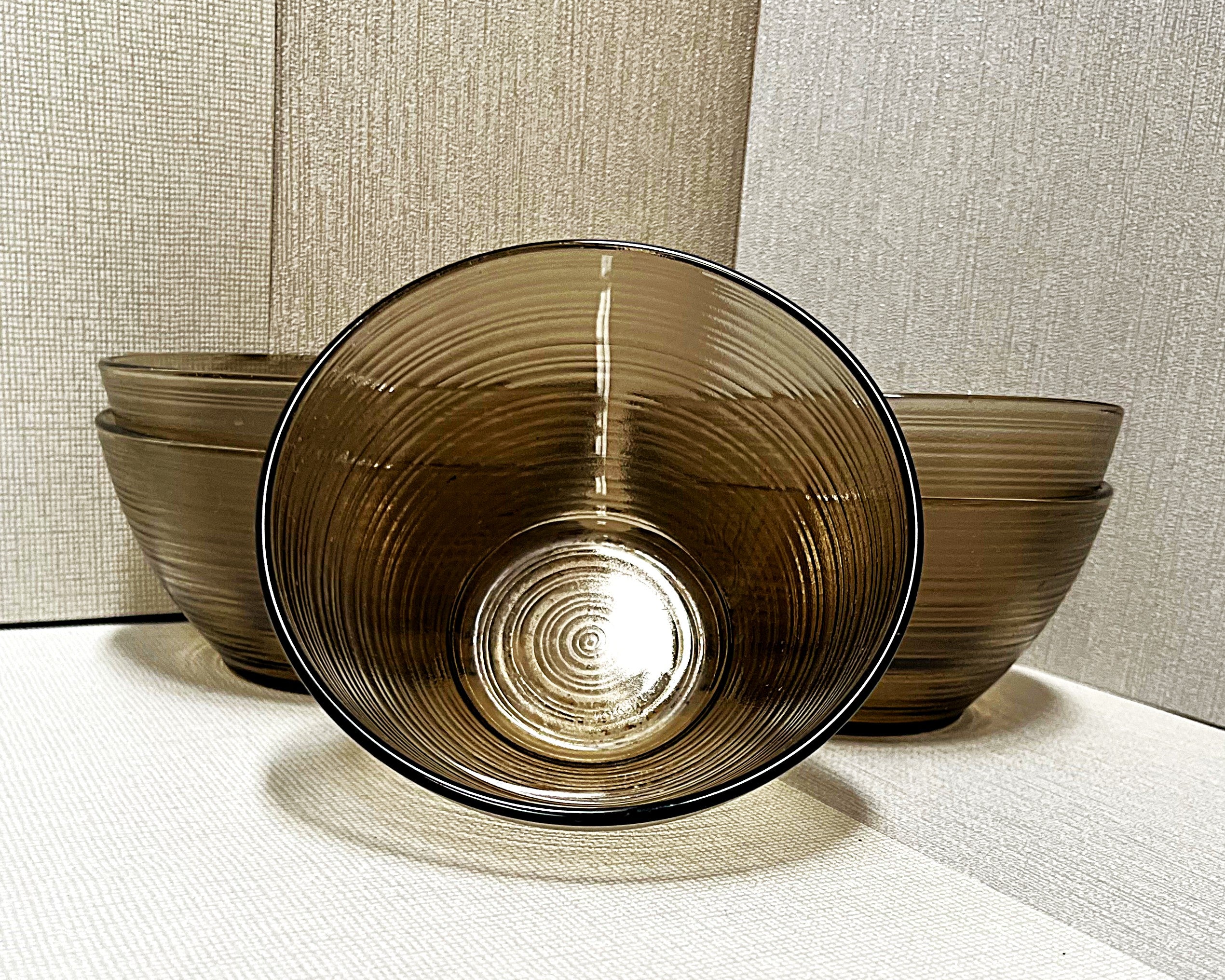 Arcoroc: Smoked Glass Beehive Bowls