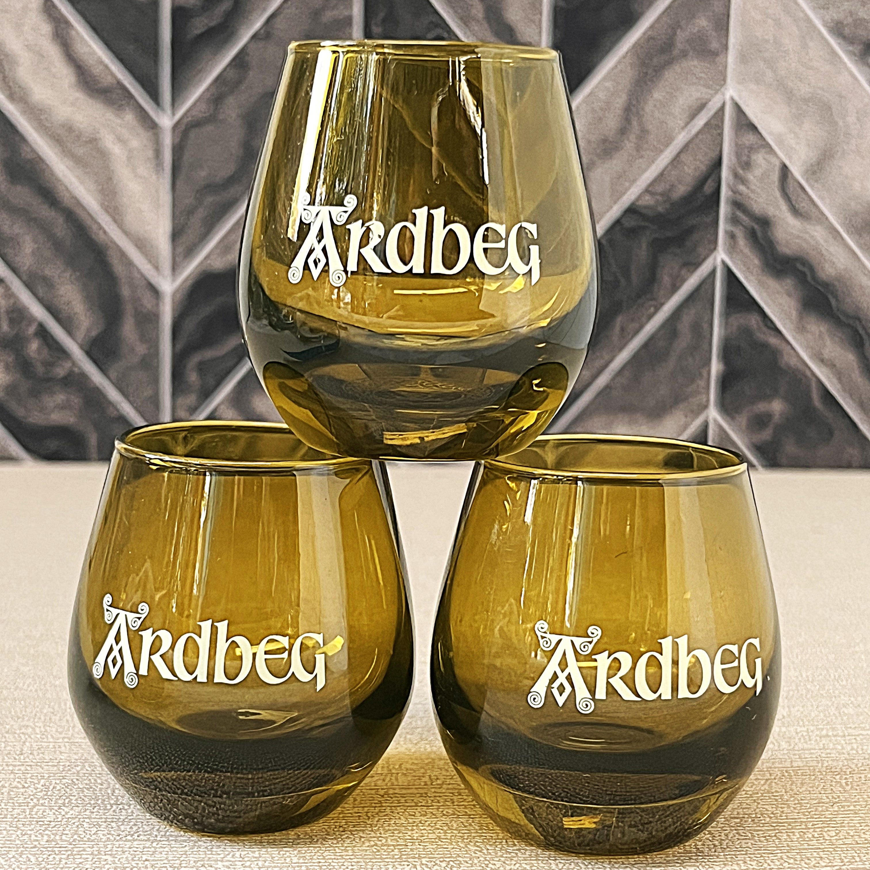 Drinkware: Ardbeg Shortie Whisky Tasting Glasses, Set of 3