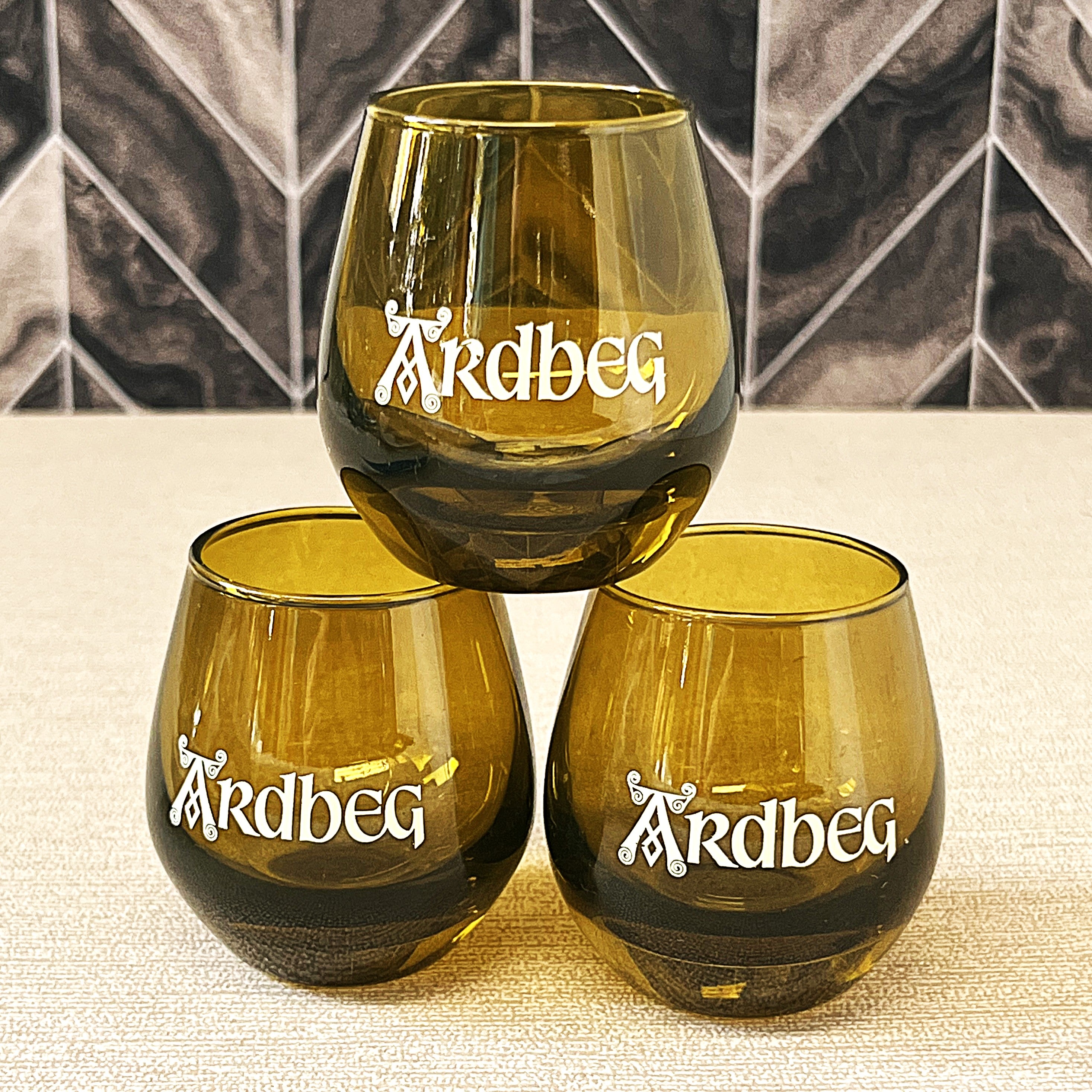 Drinkware: Ardbeg Shortie Whisky Tasting Glasses, Set of 3