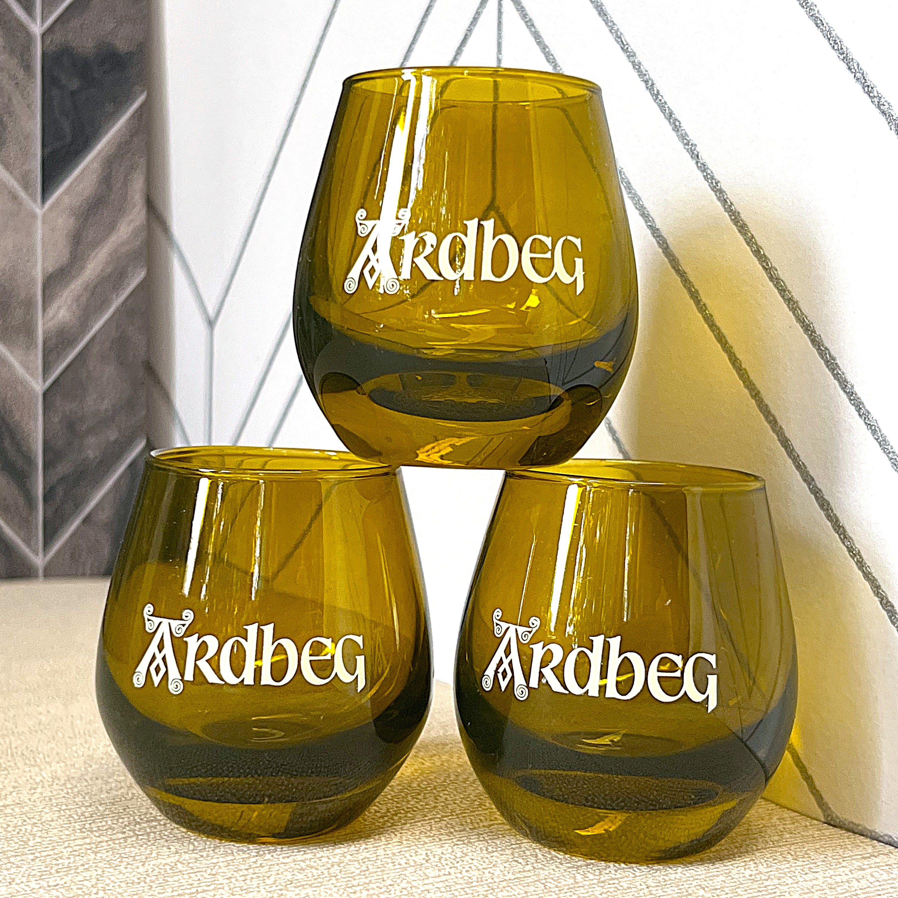 Drinkware: Ardbeg Shortie Whisky Tasting Glasses, Set of 3
