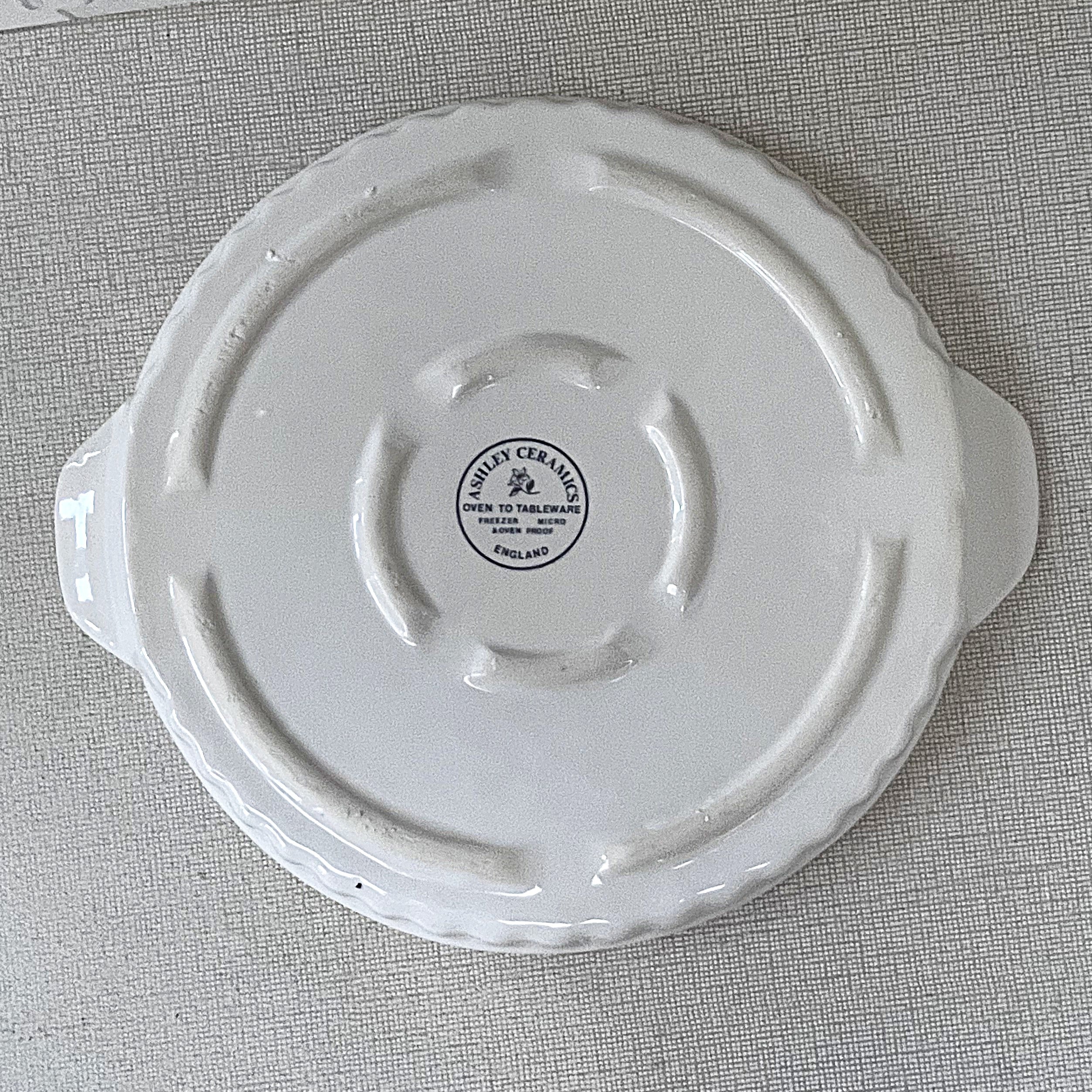 Baking Dish: Ashley Ceramics Flan, Viola Odorata
