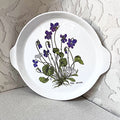 Baking Dish: Ashley Ceramics Flan, Viola Odorata