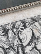 Original Prints: Antique c.1672 Pietro Santi Bartoli Trajan's Column, Plate 52