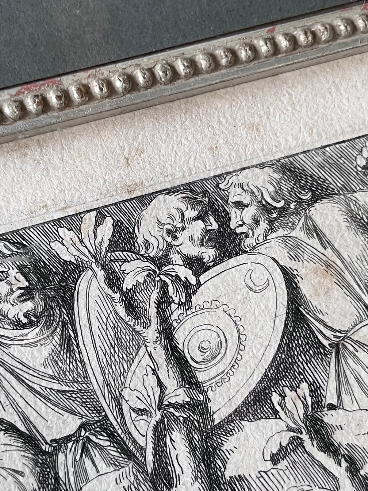 Original Prints: Antique c.1672 Pietro Santi Bartoli Trajan's Column, Plate 52