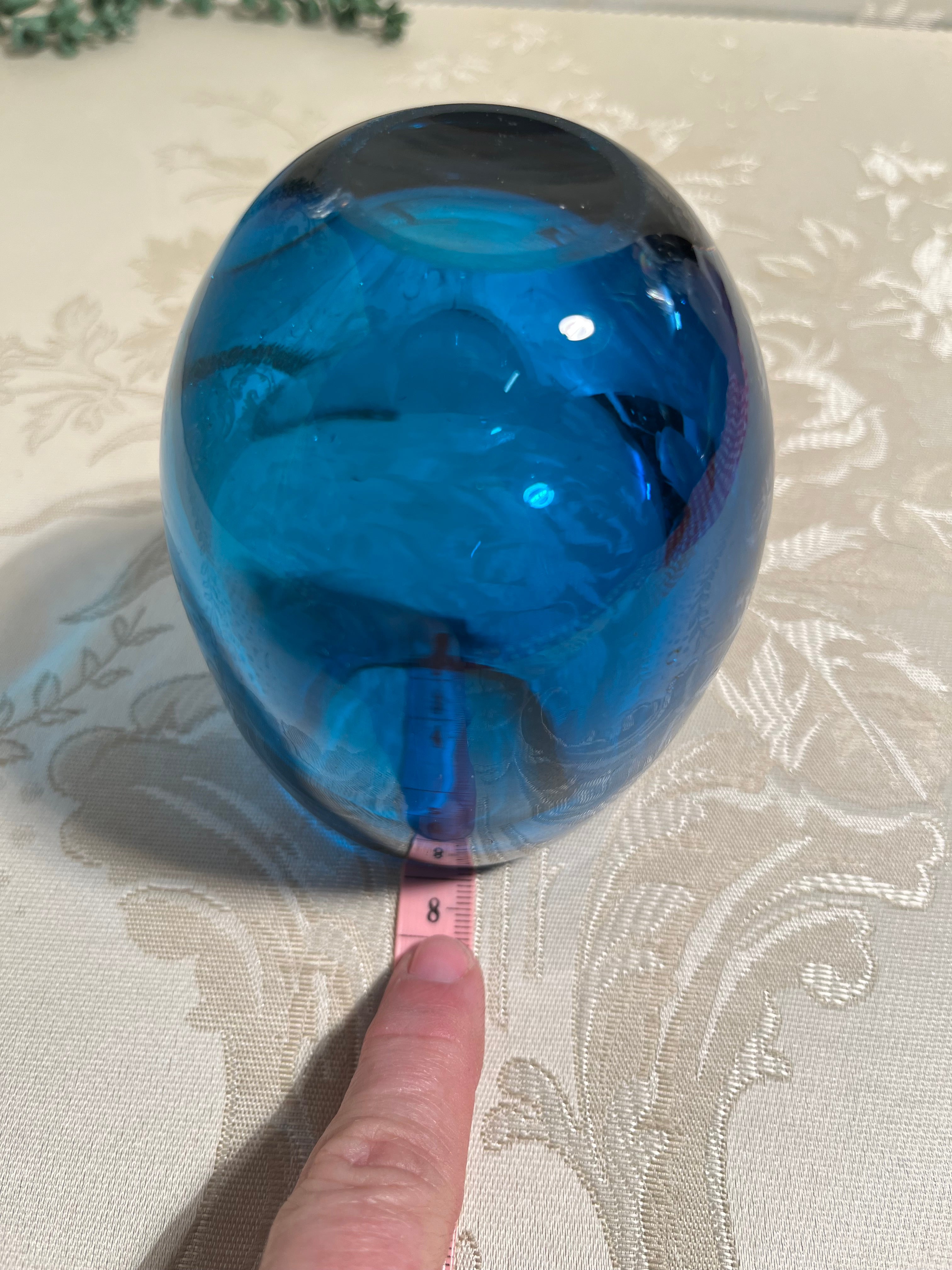 Vases: Geoffrey Baxter Kingfisher Blue Cased Ovoid Vase