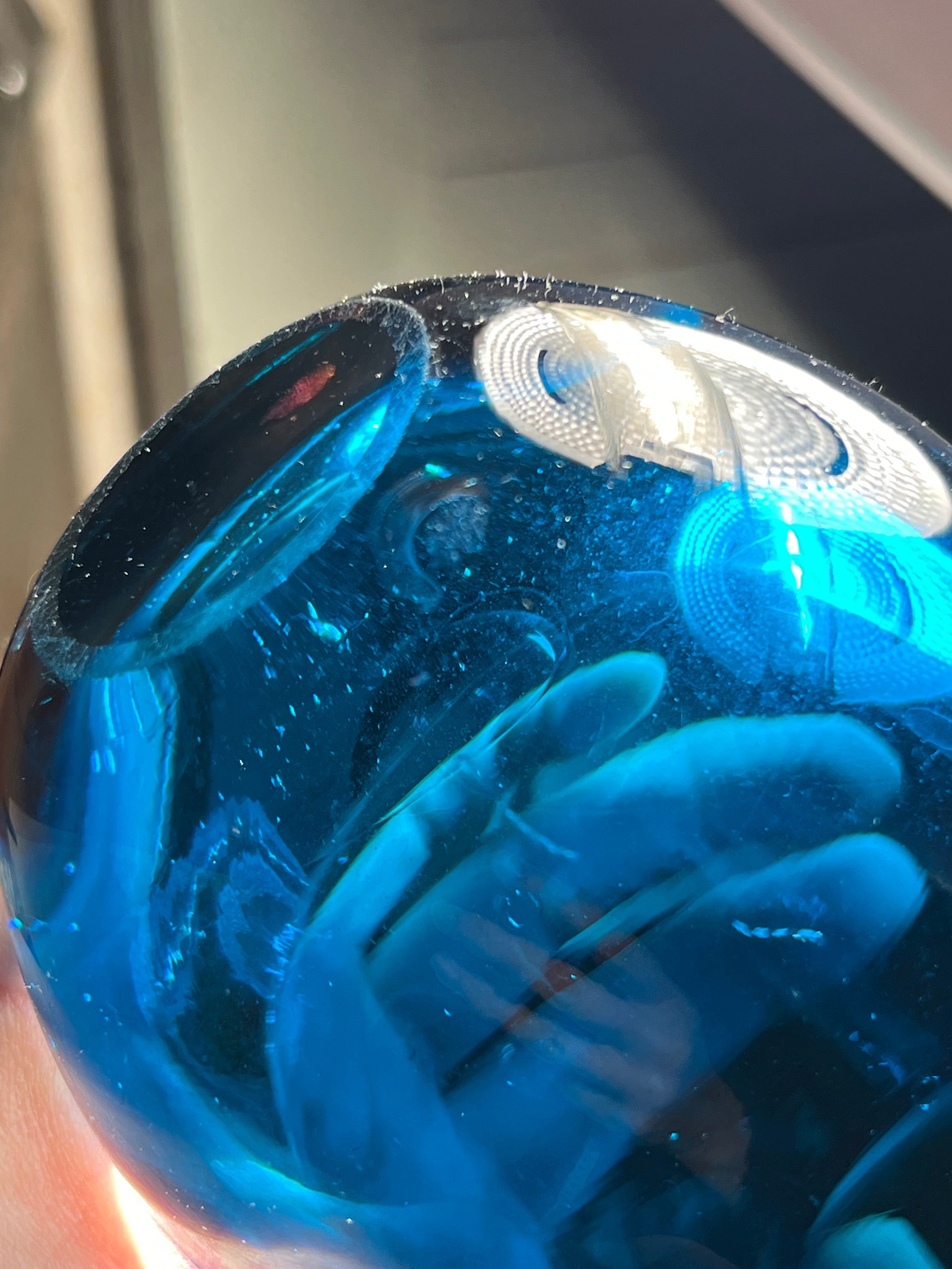Vases: Geoffrey Baxter Kingfisher Blue Cased Ovoid Vase