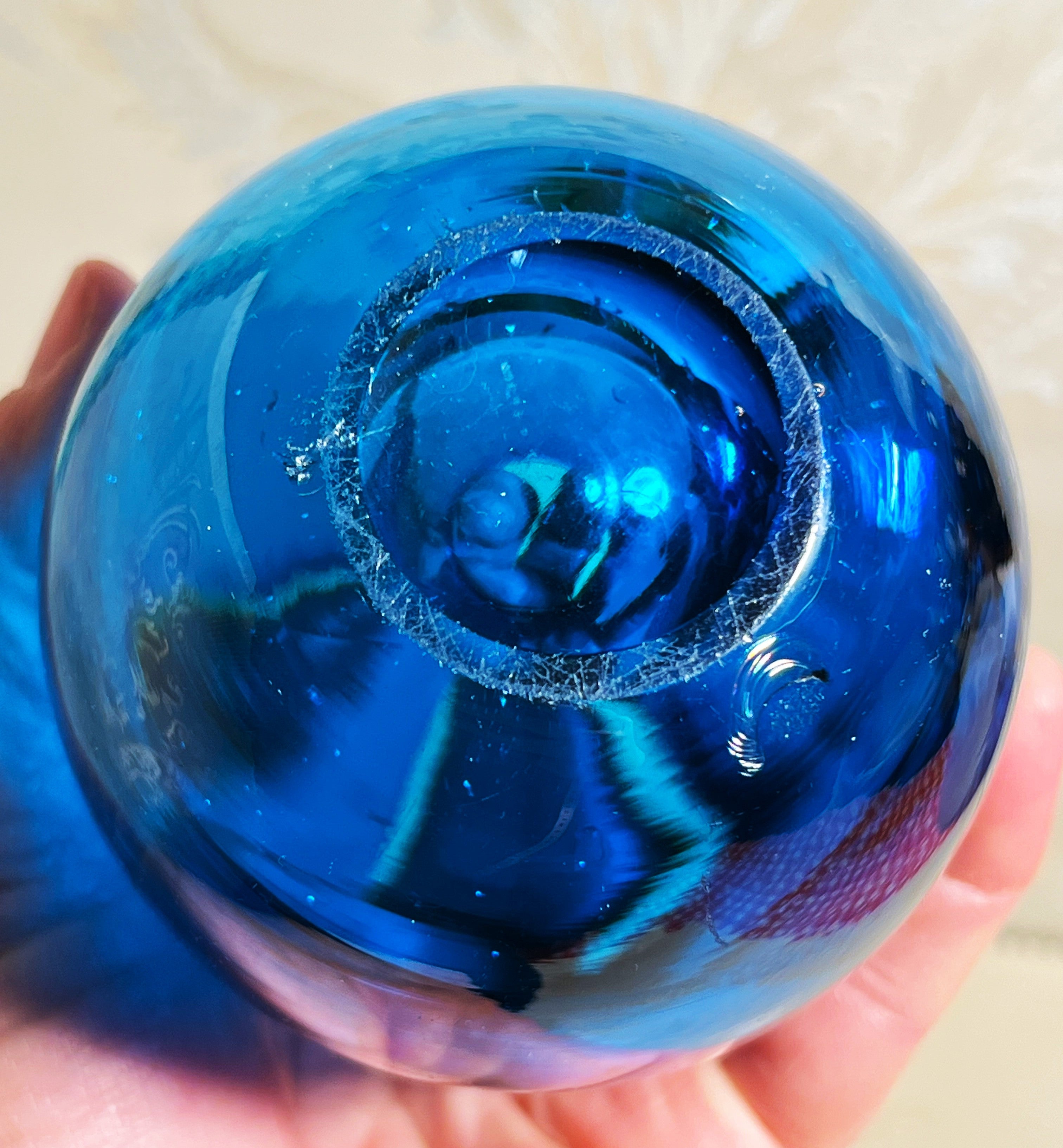 Vases: Geoffrey Baxter Kingfisher Blue Cased Ovoid Vase