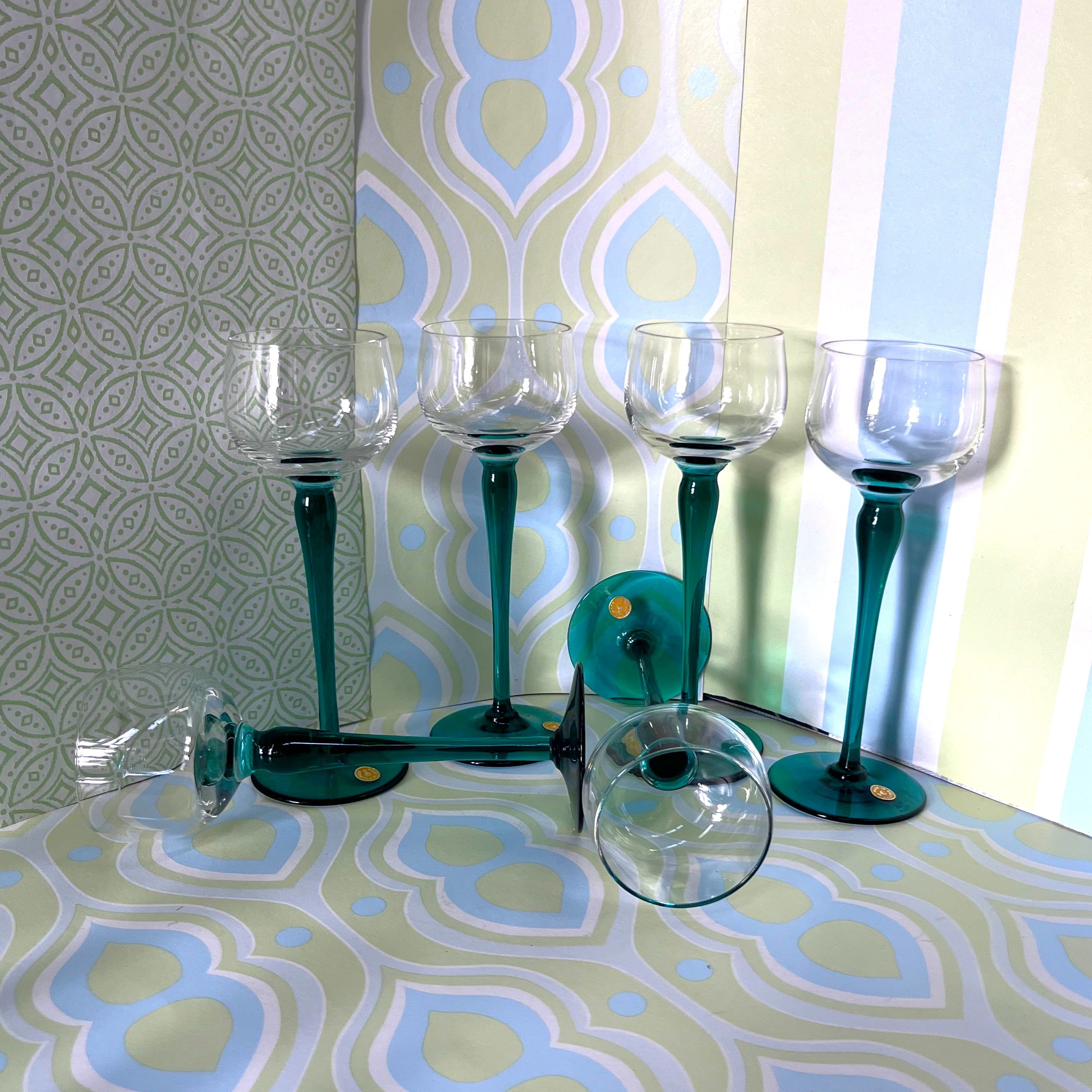 Stemware: Wine Glasses, Verreries Doyen Hock, Crystal, 17
