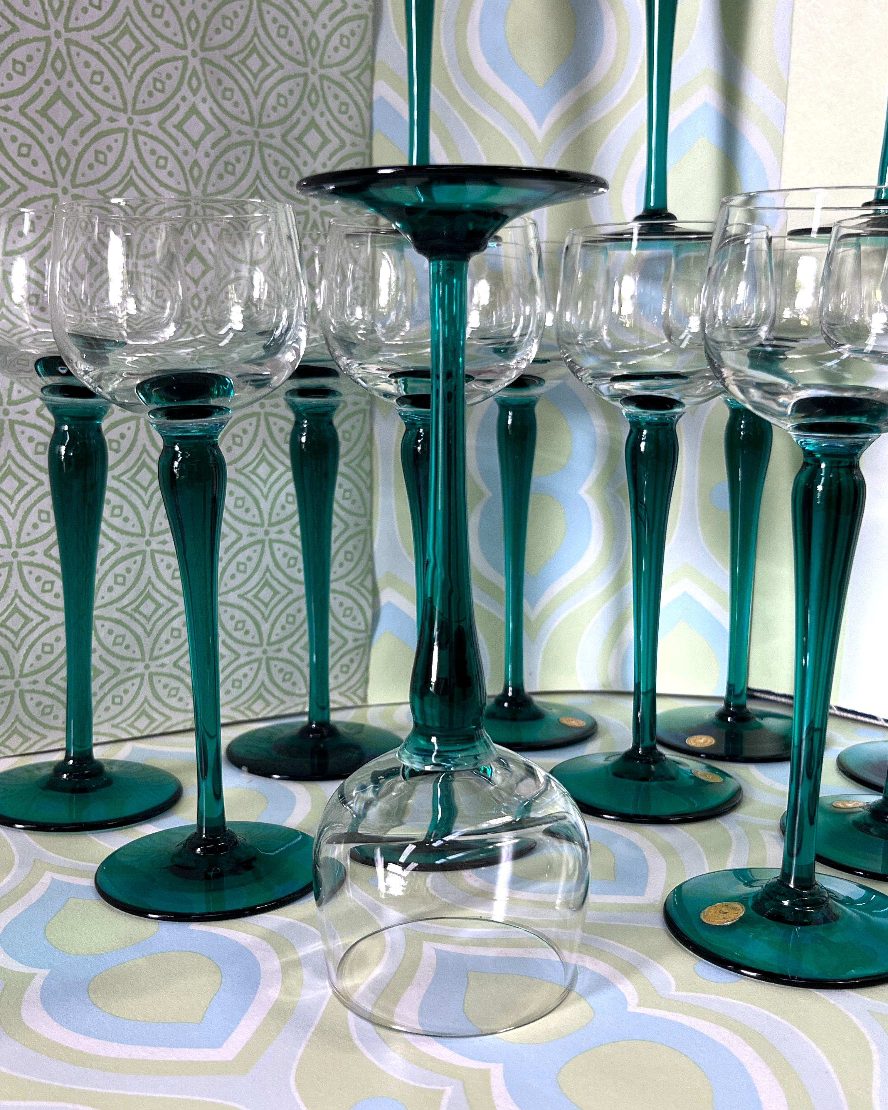 Stemware: Wine Glasses, Verreries Doyen Hock, Crystal, 17