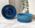 Italian: Bitossi, Rimini Blue, Candle Holders, 2