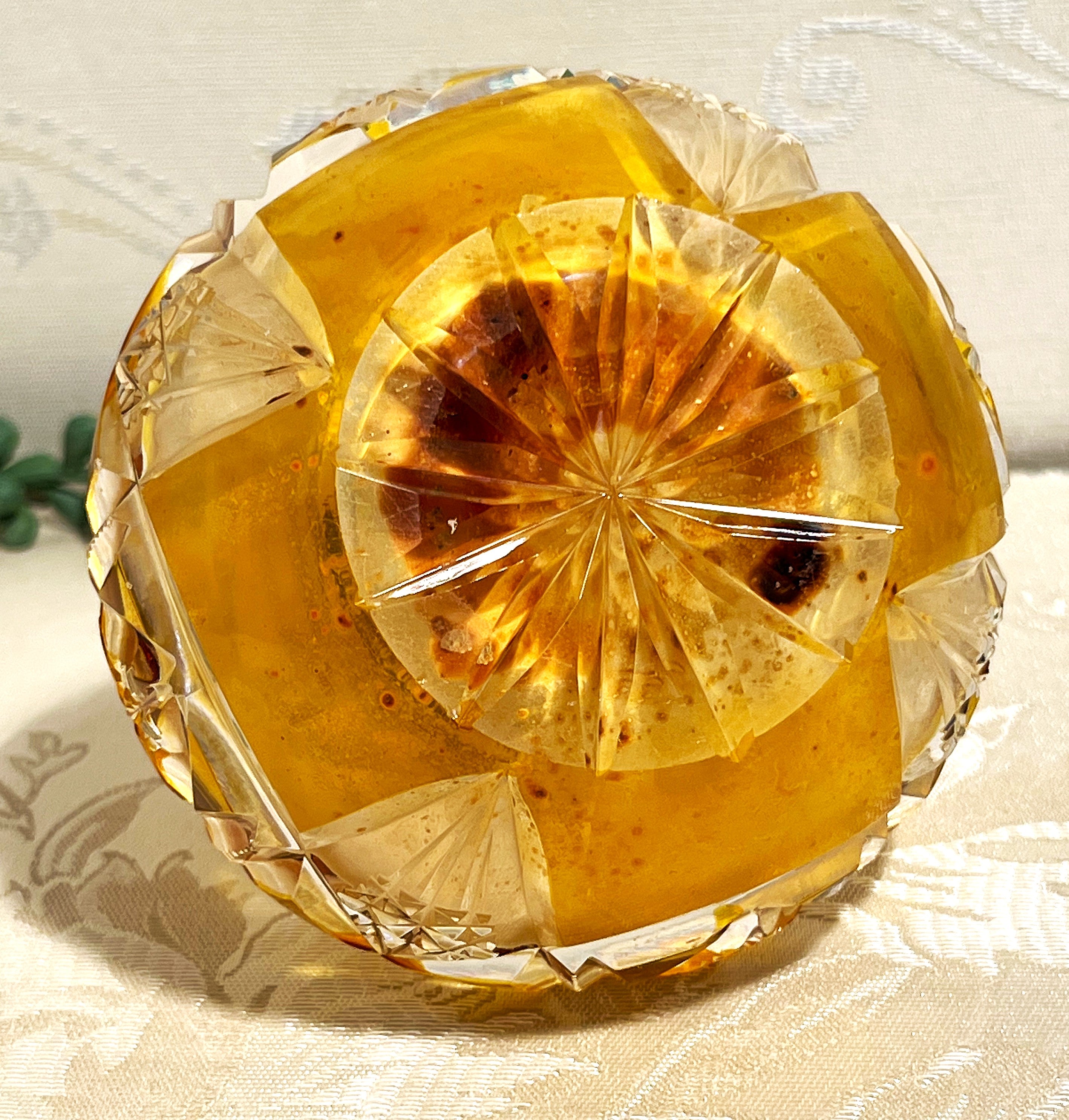 Perfume Bottle: Czechoslovakian Art Glass Perfume Display