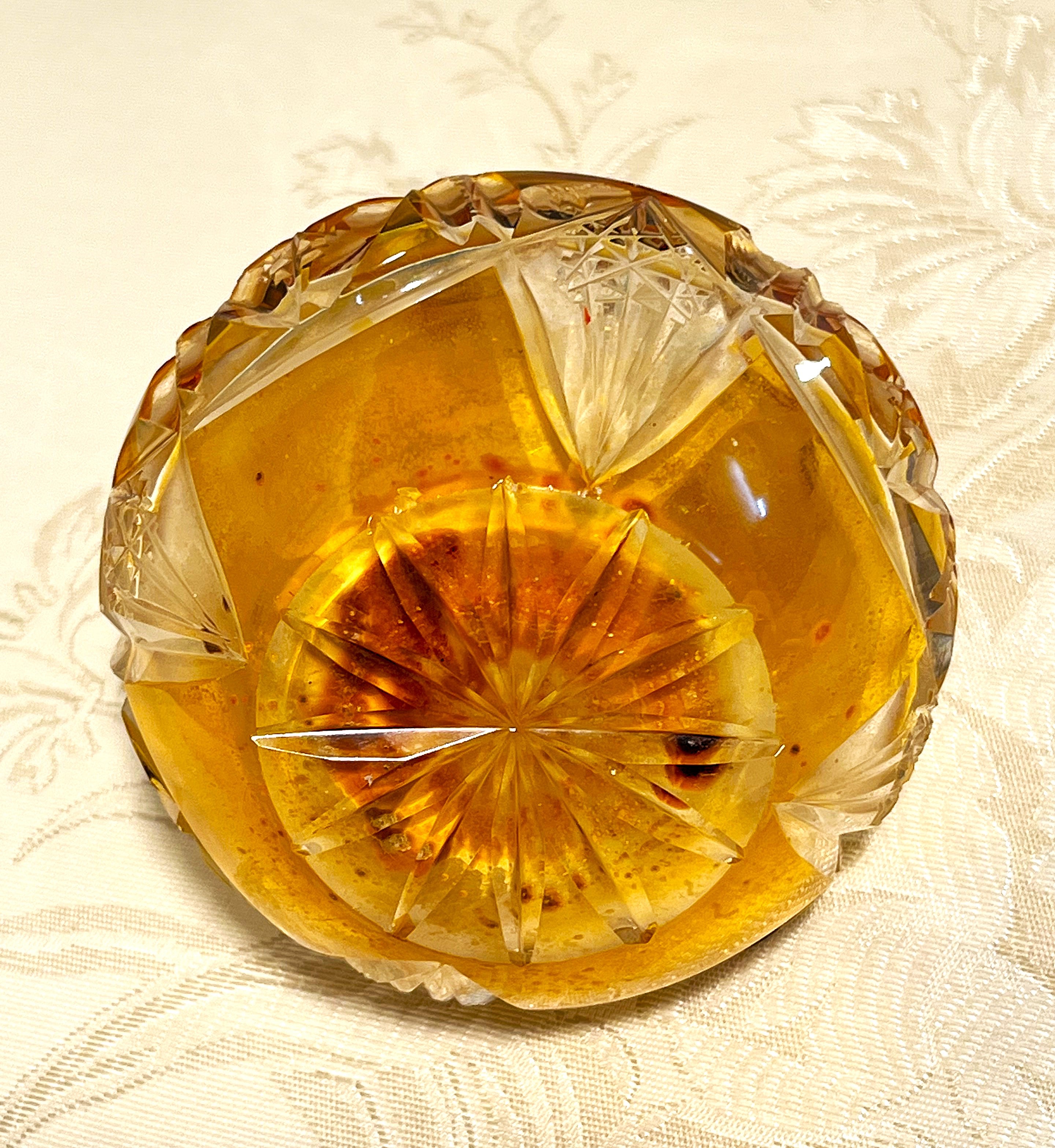 Perfume Bottle: Czechoslovakian Art Glass Perfume Display