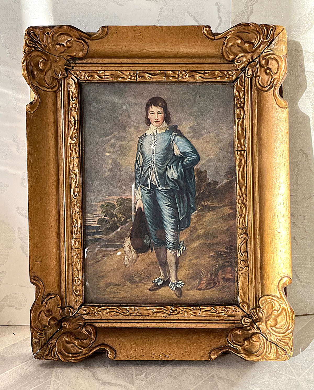 Bookshelf Art: Thomas Gainsborough "The Blue Boy" Miniature Framed Print