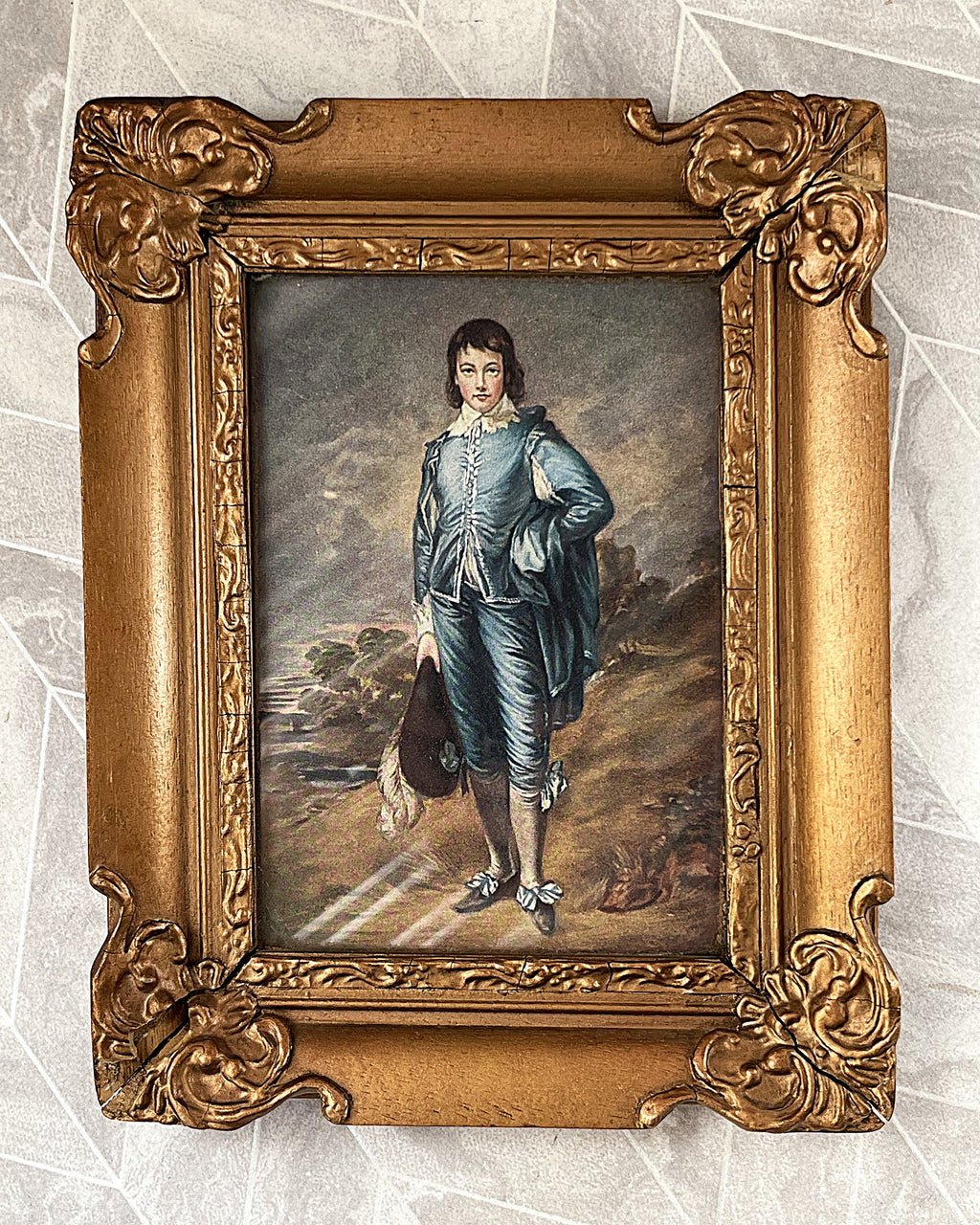 Bookshelf Art: Thomas Gainsborough "The Blue Boy" Miniature Framed Print