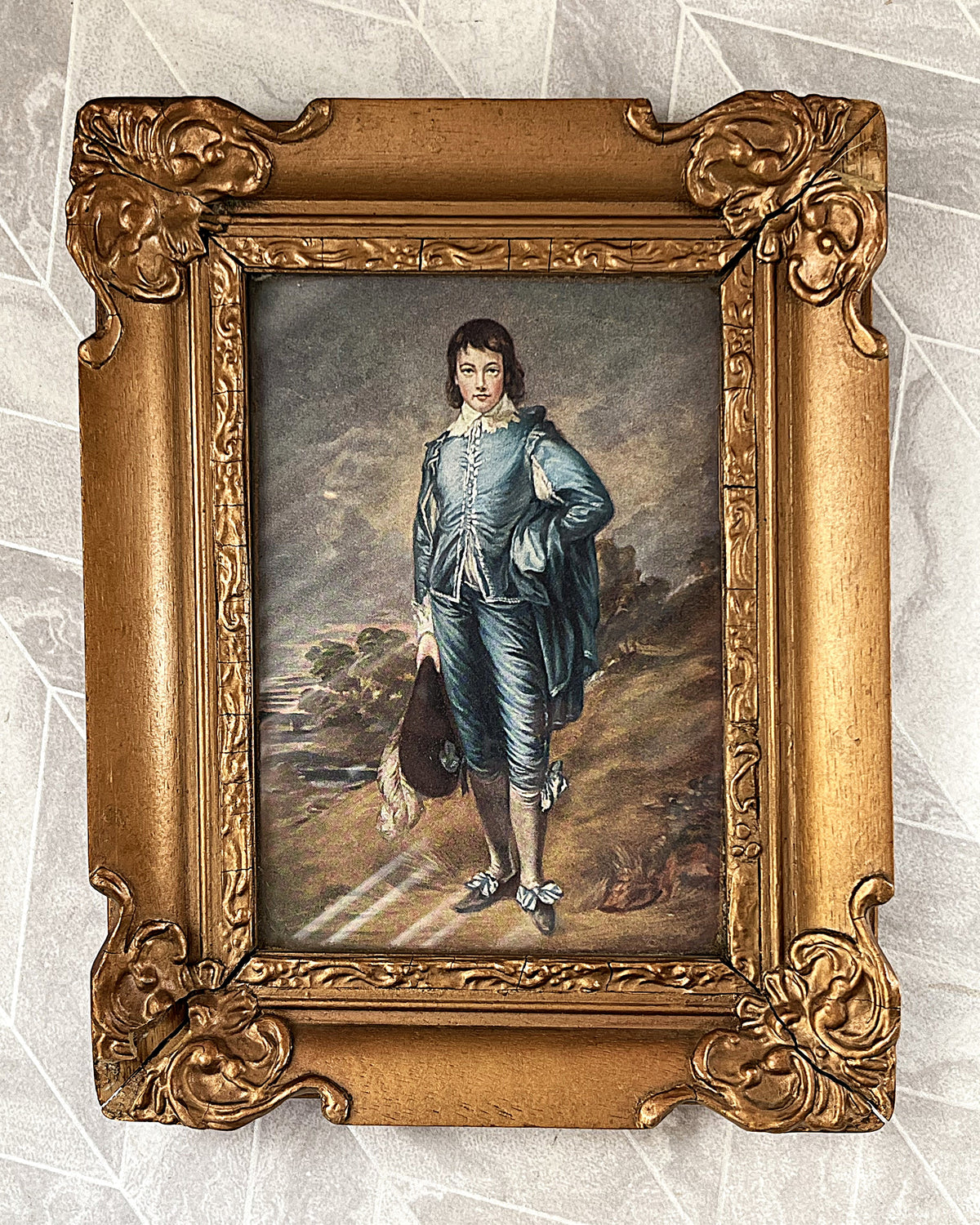 Bookshelf Art: Thomas Gainsborough "The Blue Boy" Miniature Framed Print