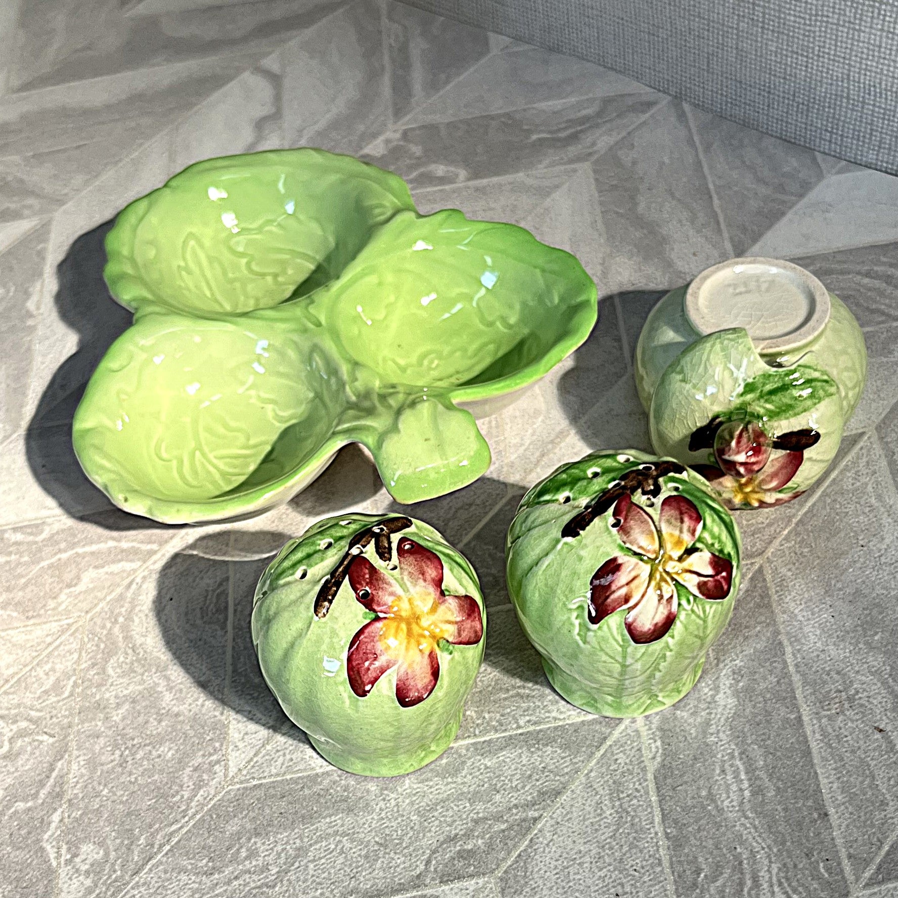 CarltonWare: Apple Blossom Cruet Set