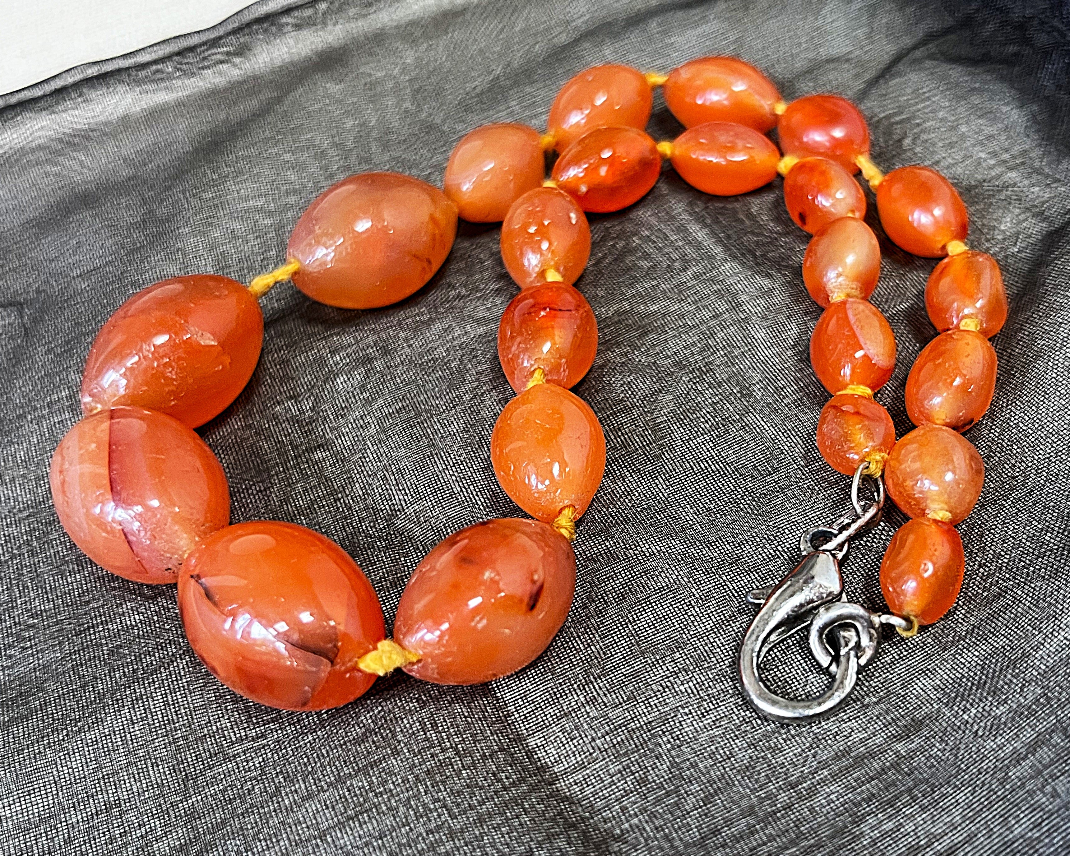 Jewellery: Carnelian Gemstone Necklace