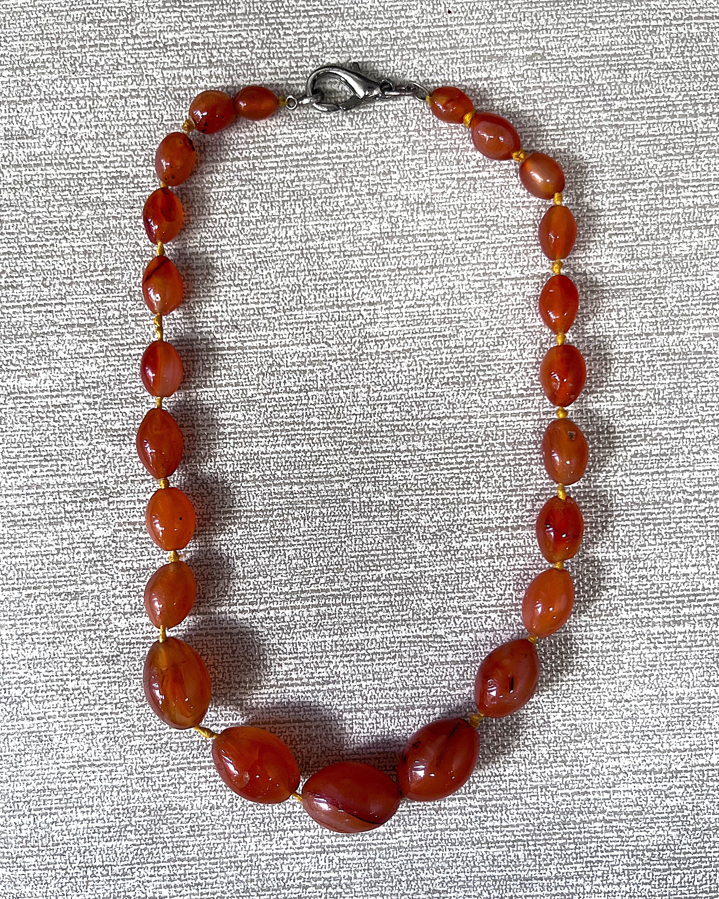 Jewellery: Carnelian Gemstone Necklace