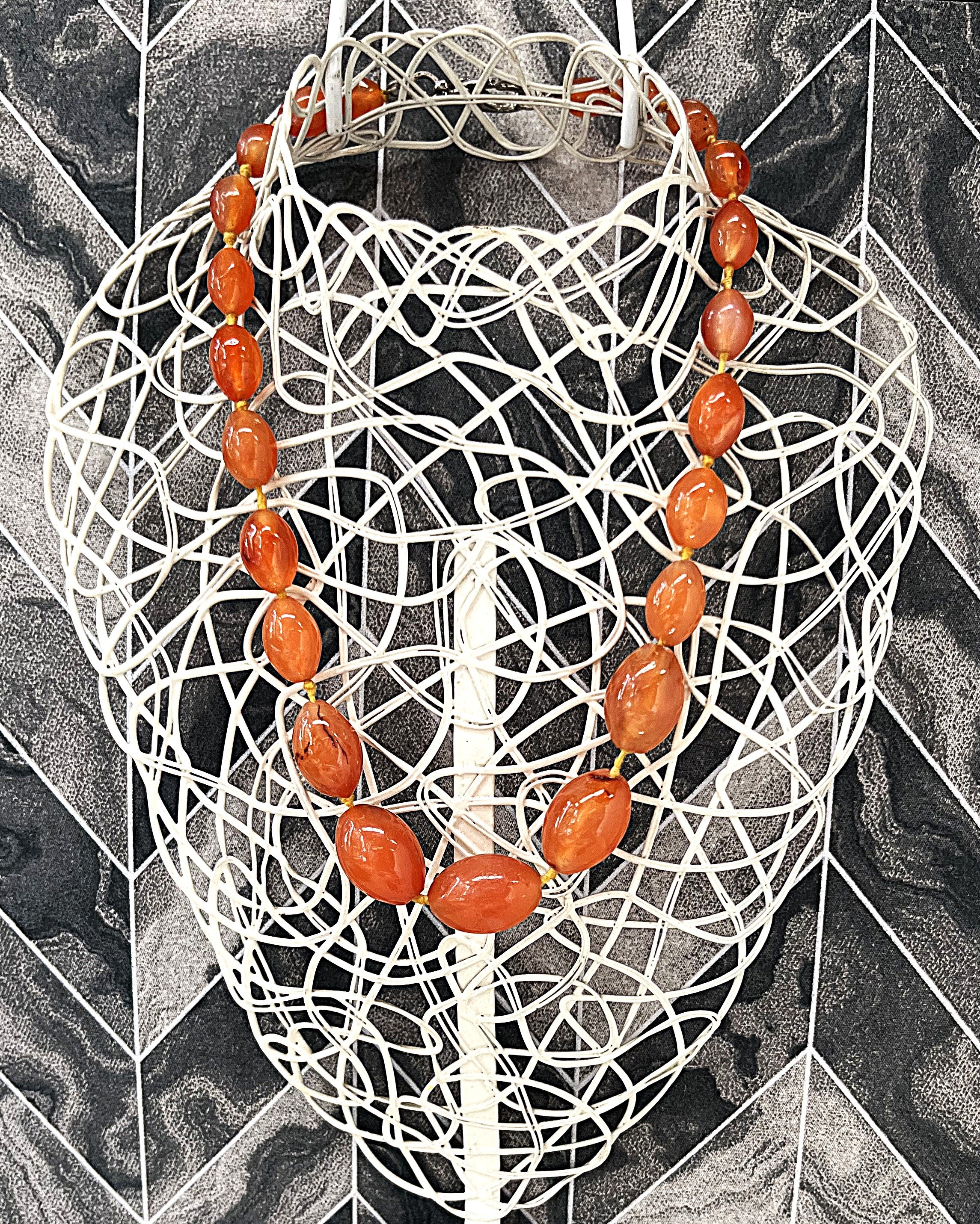 Jewellery: Carnelian Gemstone Necklace