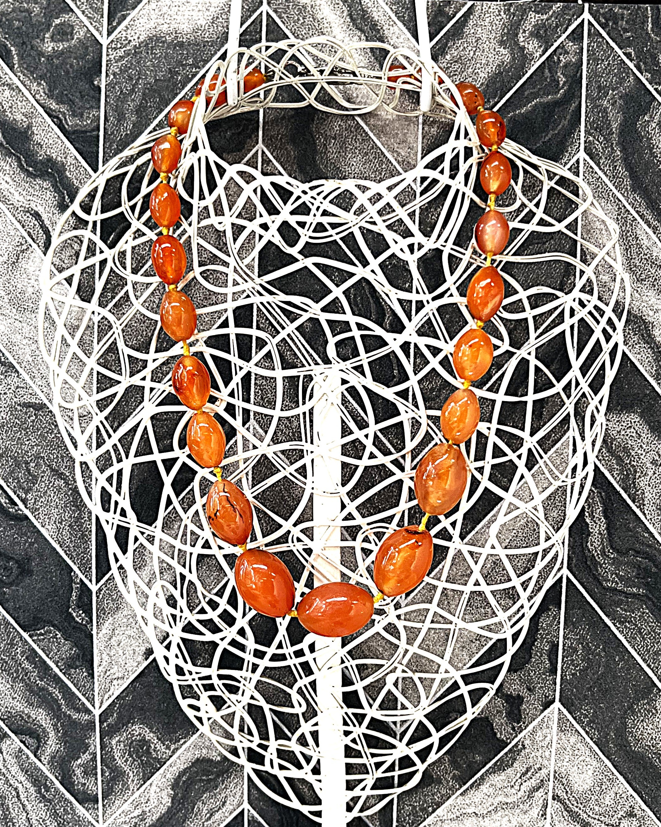 Jewellery: Carnelian Gemstone Necklace