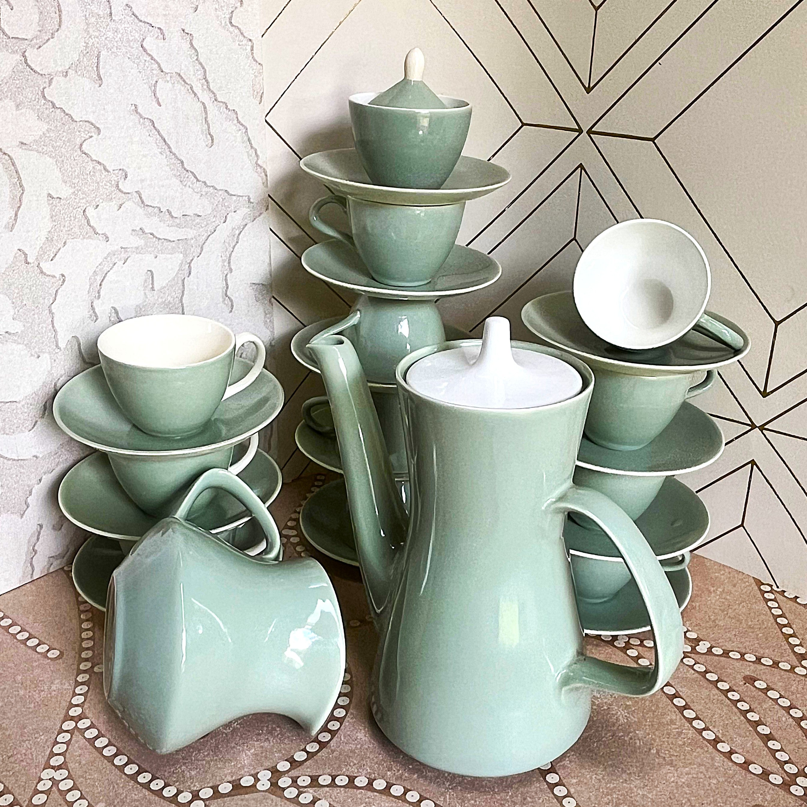 Coffee Tea Service: Poole Pottery Cameo Service, 26