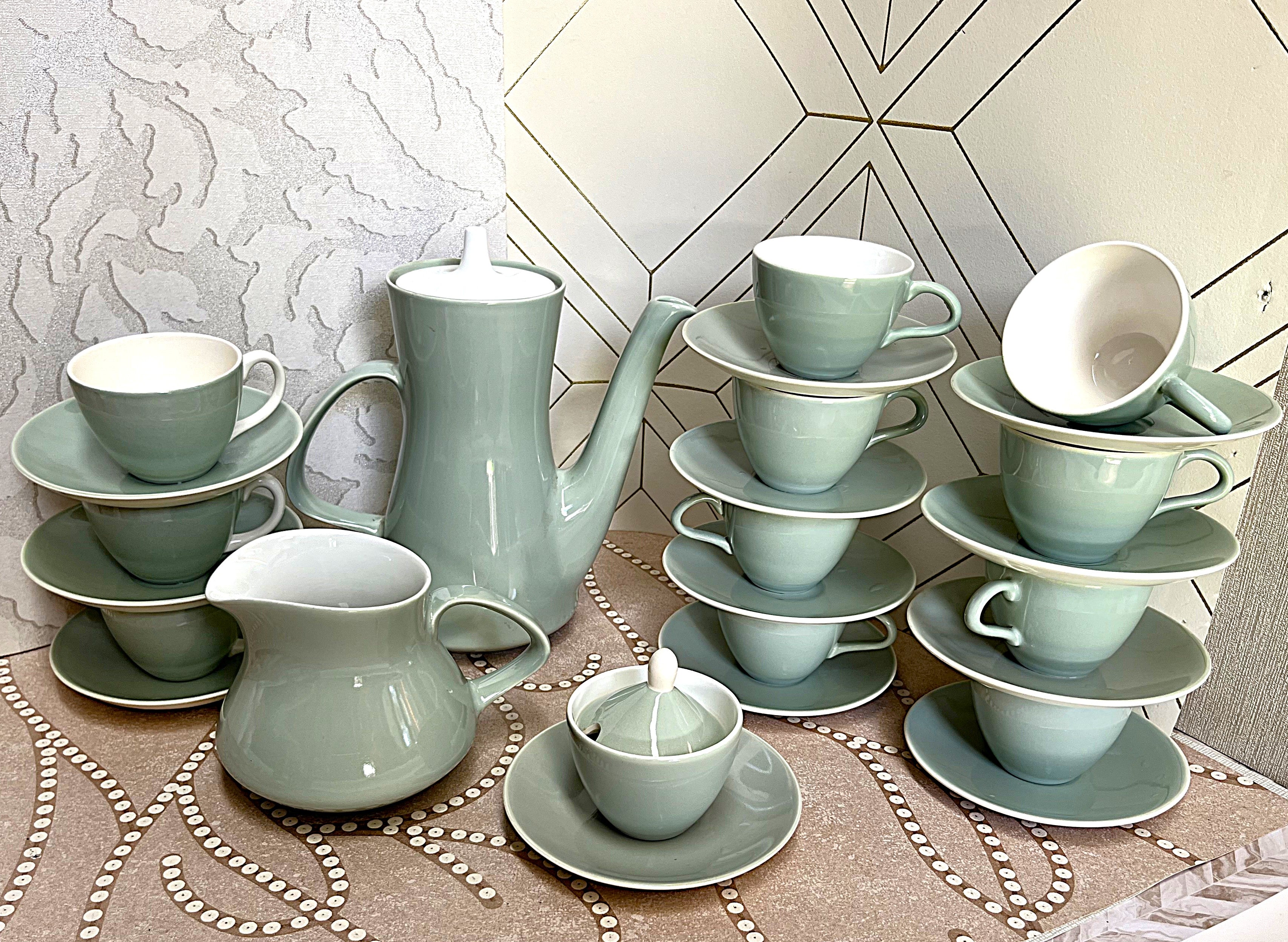 Coffee Tea Service: Poole Pottery Cameo Service, 26